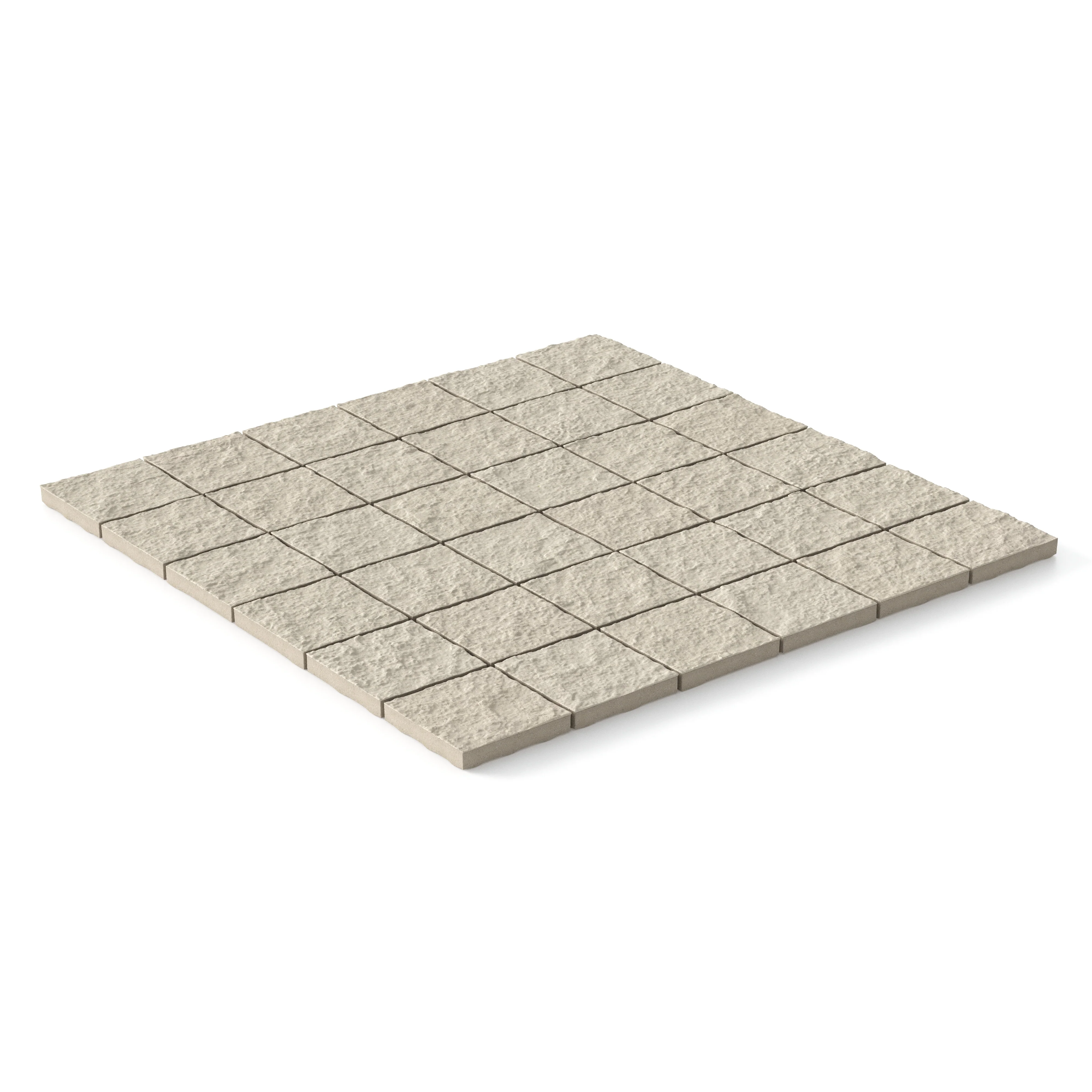 Palmer 2x2 Raw Porcelain Mosaic Tile in Natural - Image 2