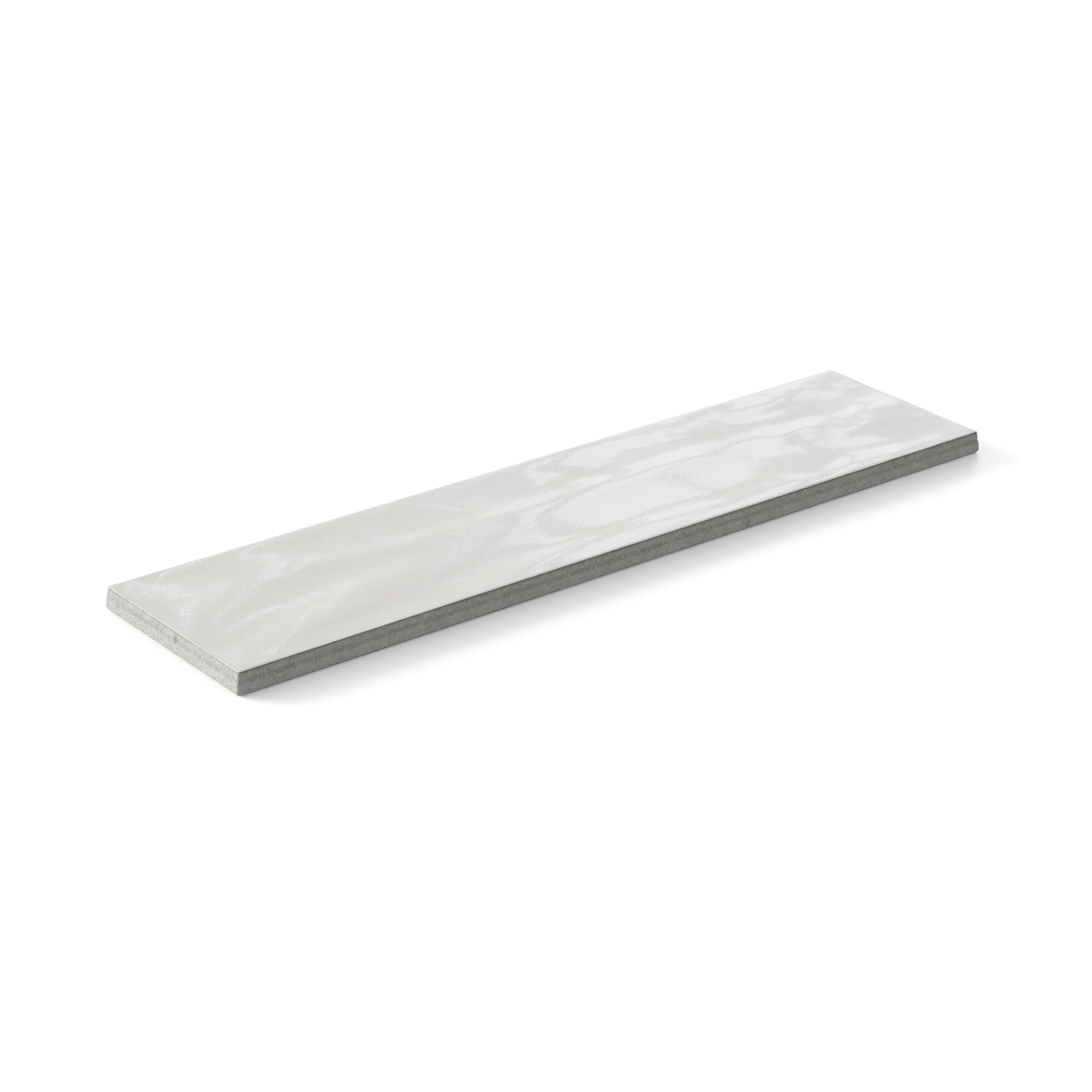 Palmer 3x12 Glossy Porcelain Tile in Bianco - Image 5