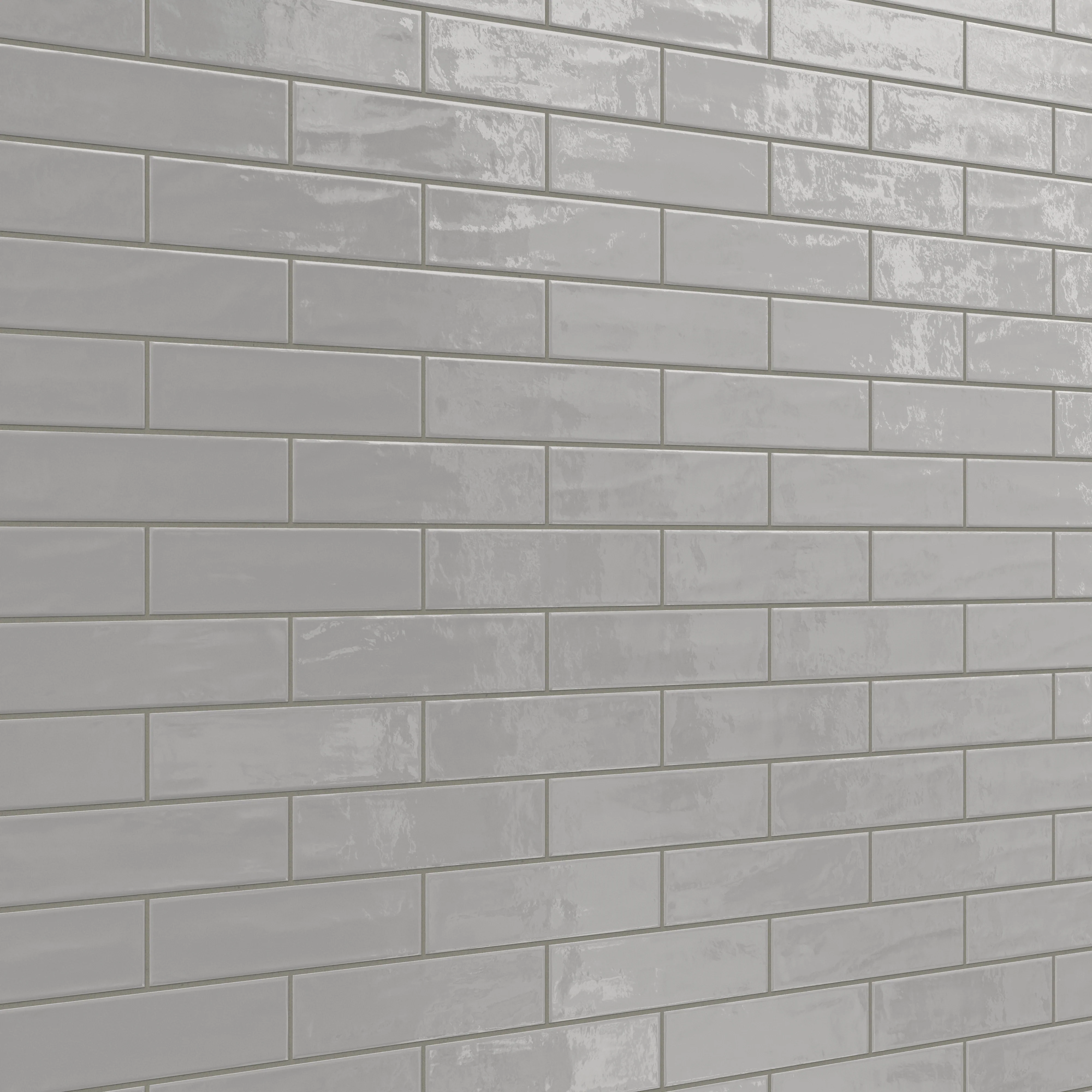 Palmer 3x12 Glossy Porcelain Tile in Grey - Image 7
