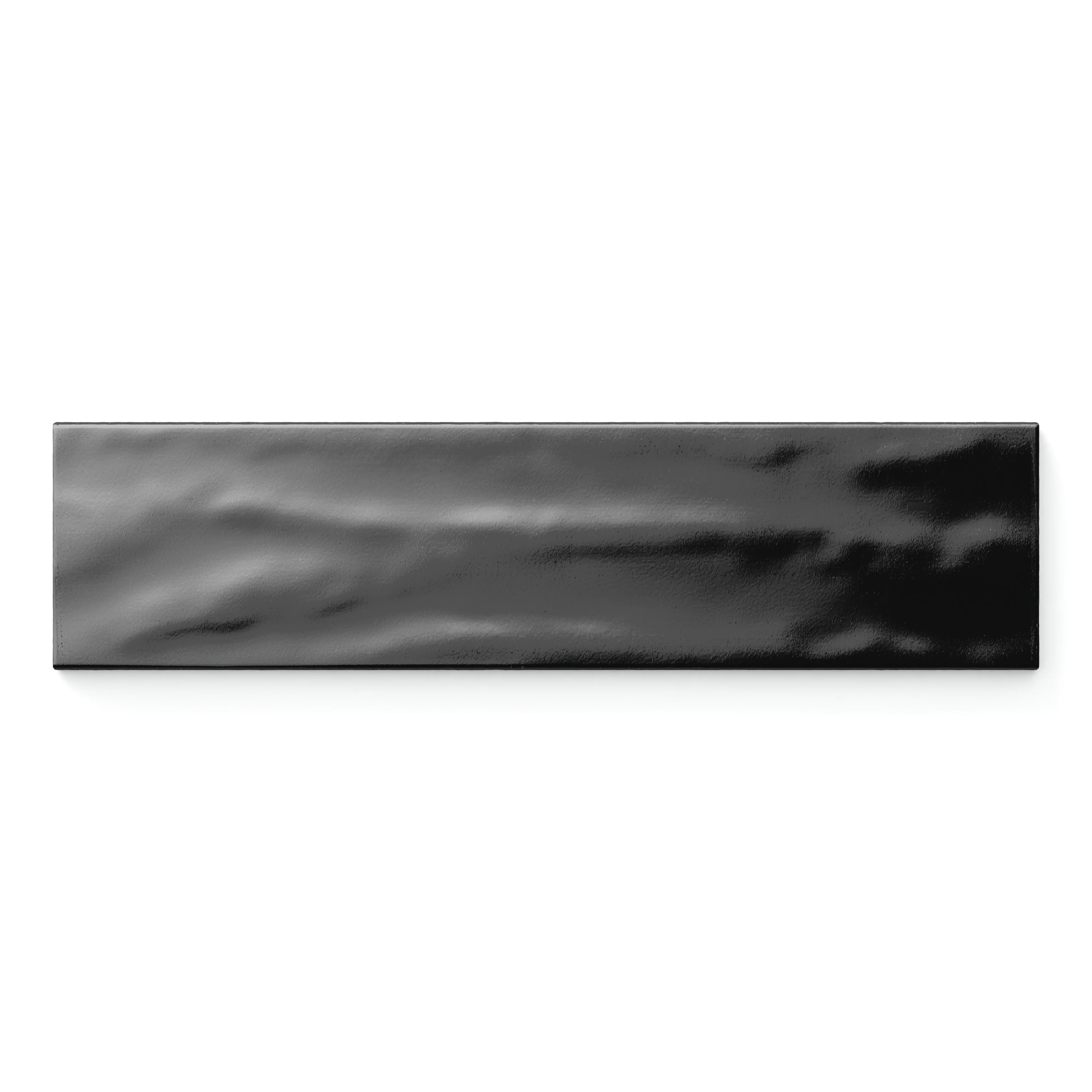 Palmer 3x12 Glossy Porcelain Tile in Nero - Image 3