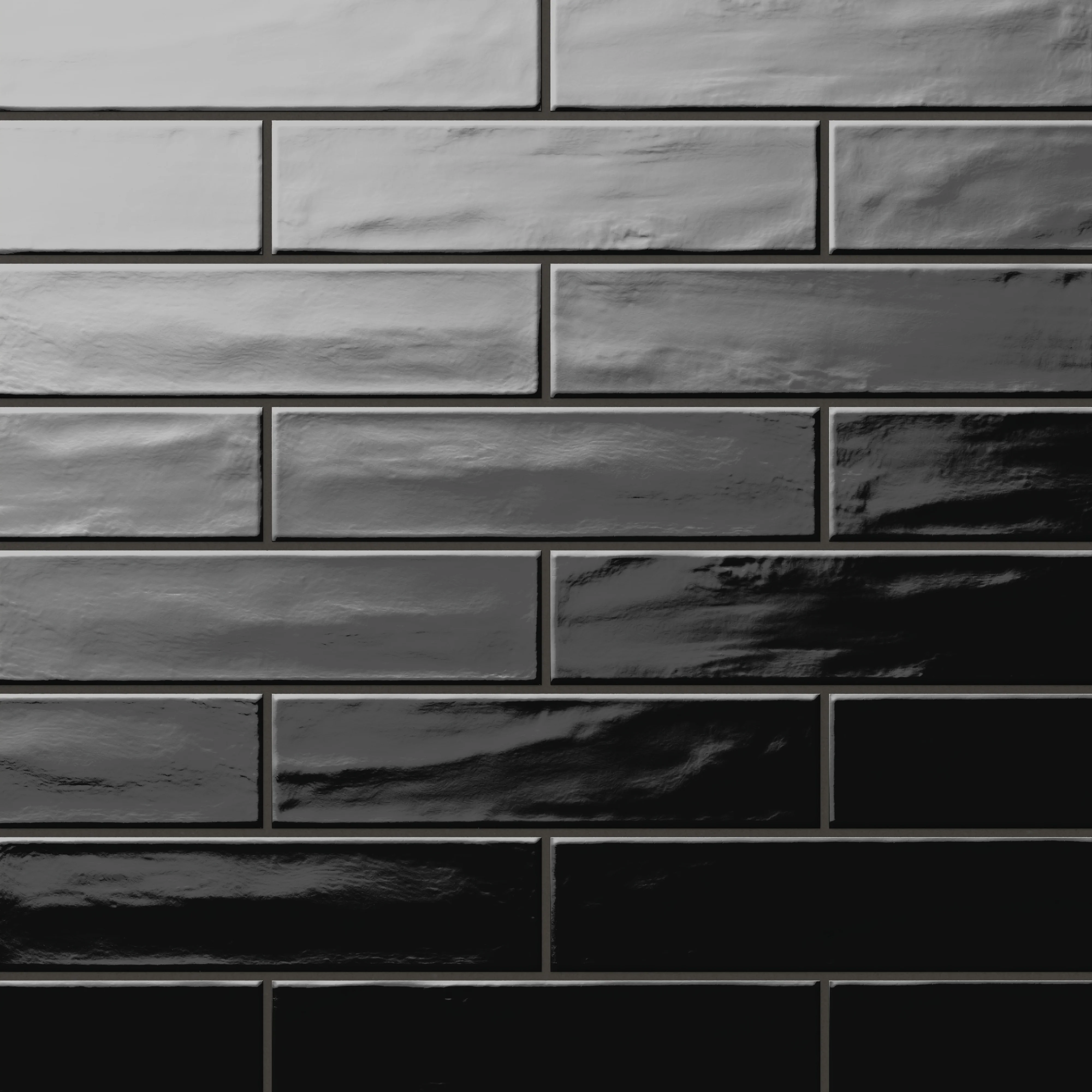 Palmer 3x12 Glossy Porcelain Tile in Nero - Image 8