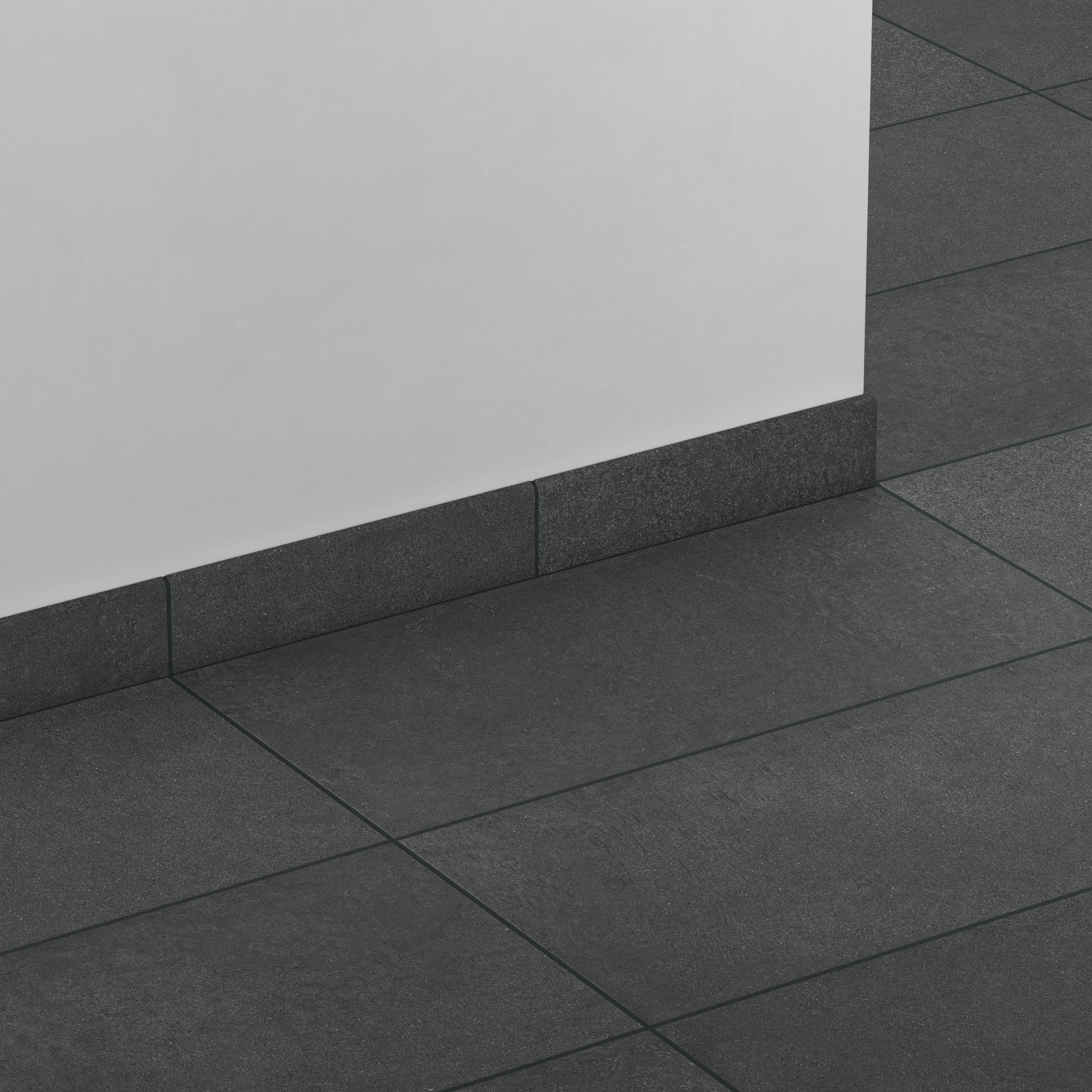 Palmer 3x12 Matte Porcelain Bullnose Tile in Nero - Image 3
