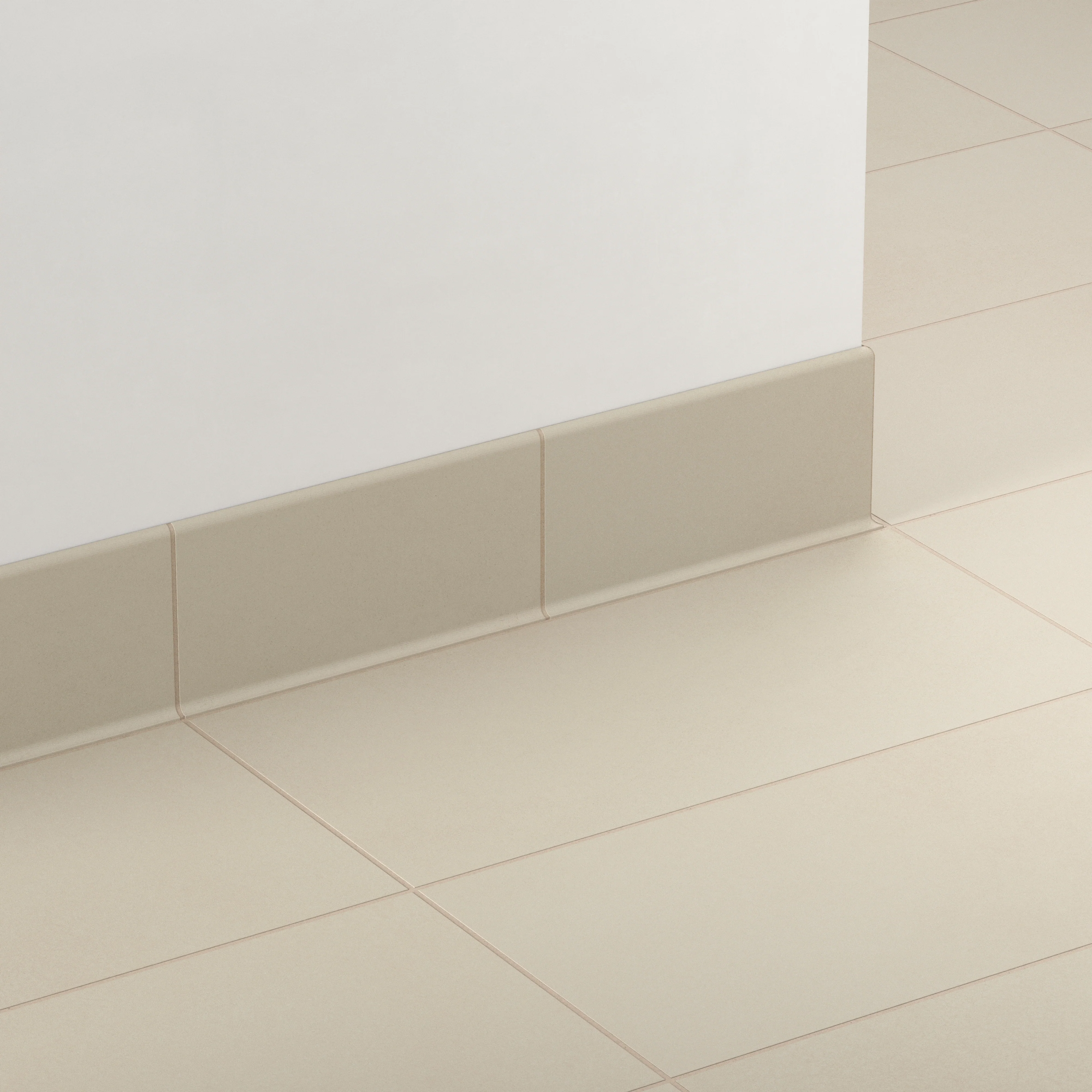 Palmer 6x12 Matte Porcelain Cove Base Tile in Natural - Image 3