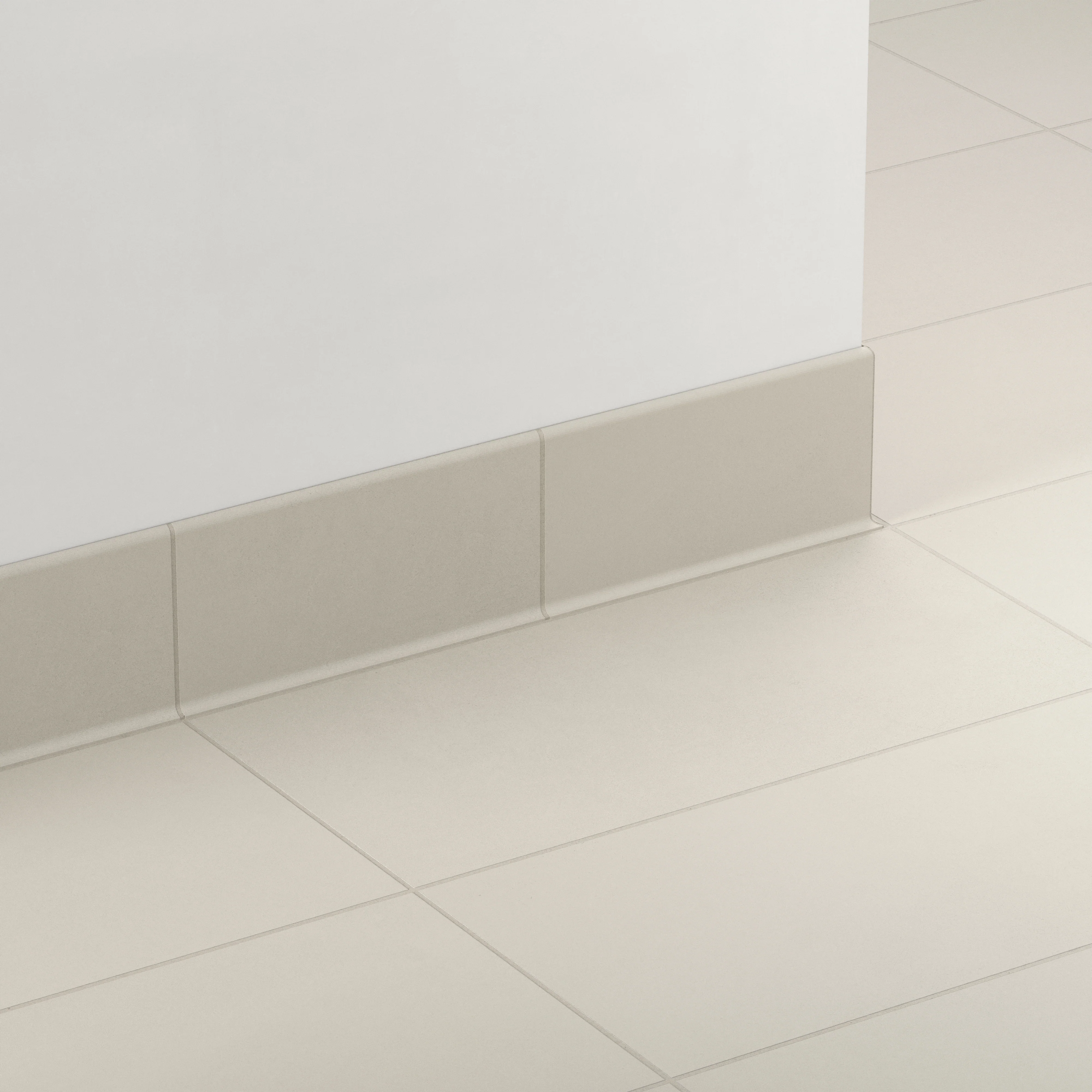 Palmer 6x12 Matte Porcelain Cove Base Tile in White - Image 3