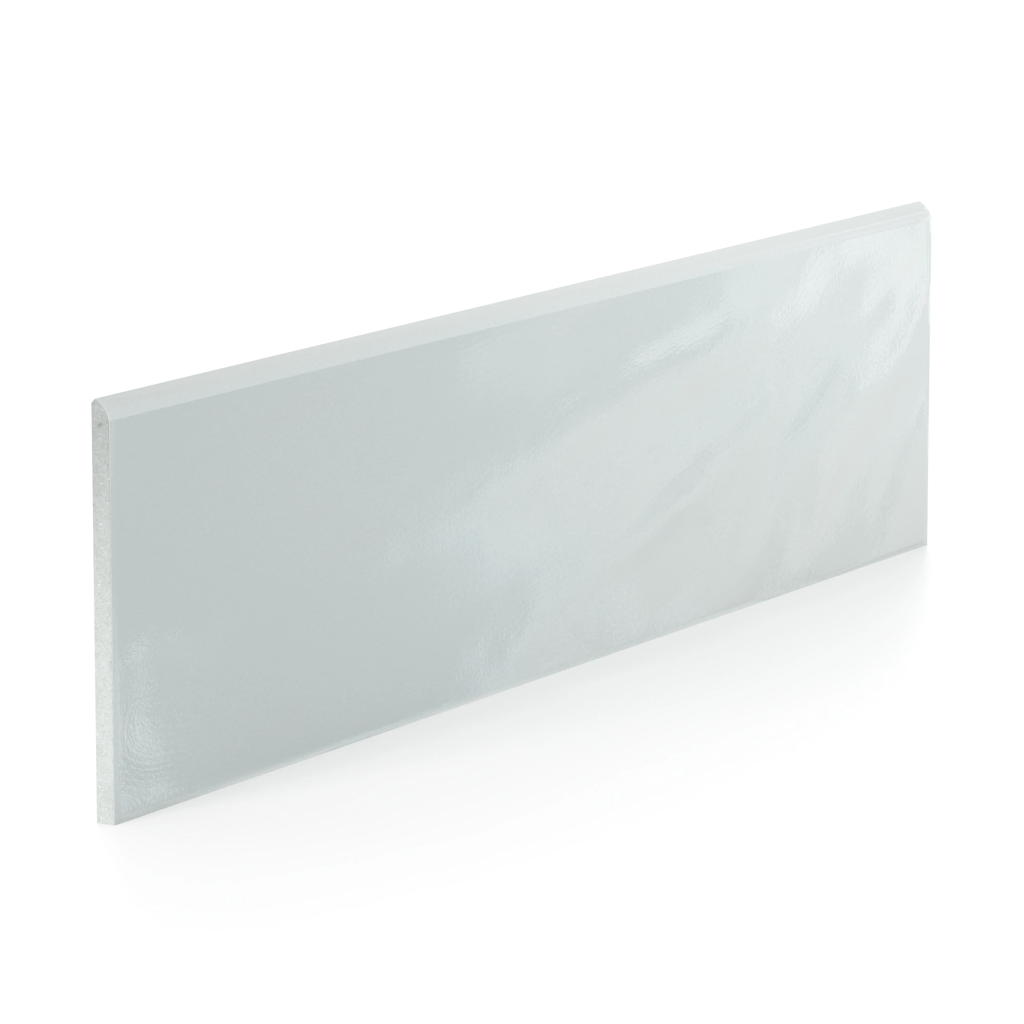 Palmer 6x24 Glossy Porcelain Bullnose Tile in Mint - Image 2