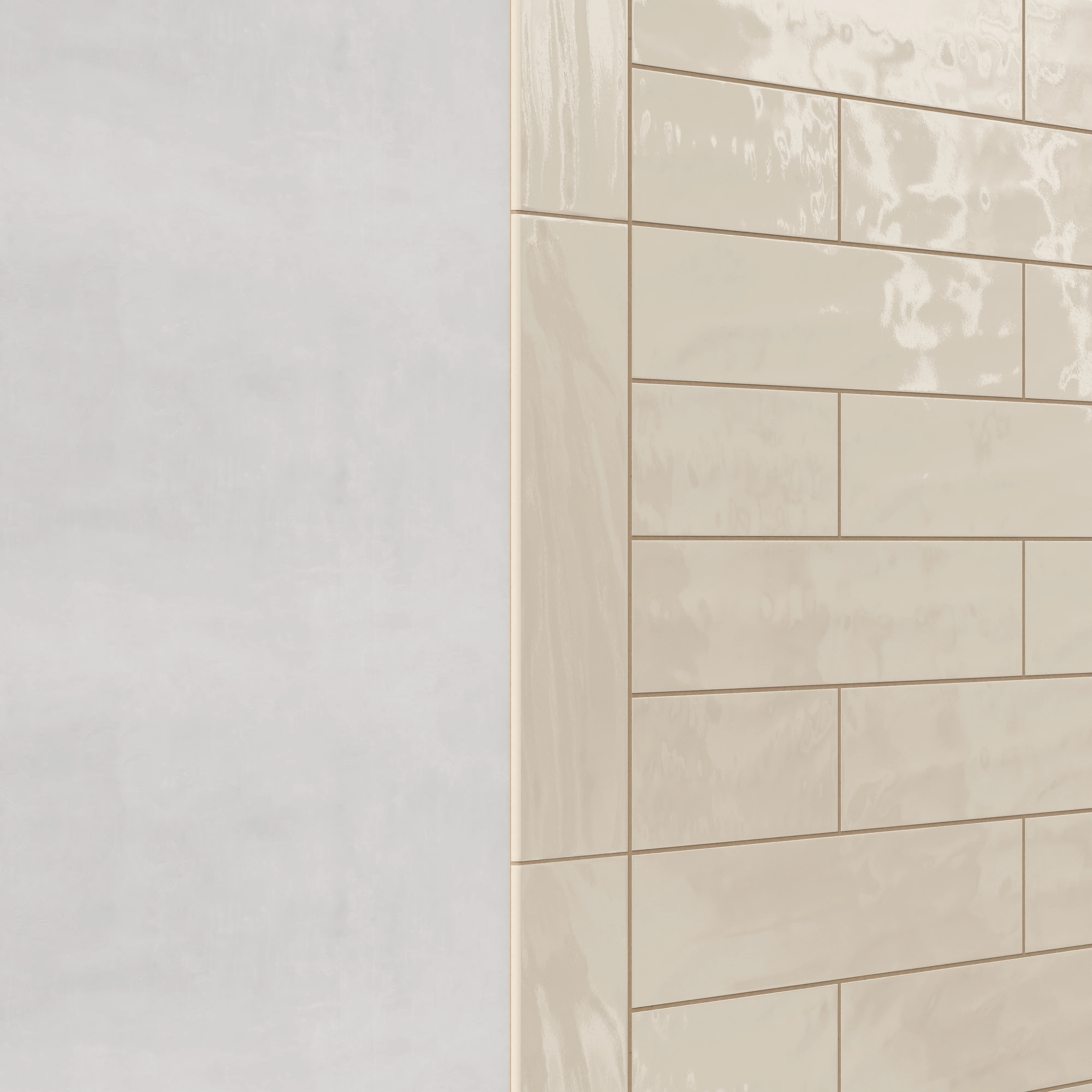 Palmer 6x24 Glossy Porcelain Bullnose Tile in Sand - Image 3