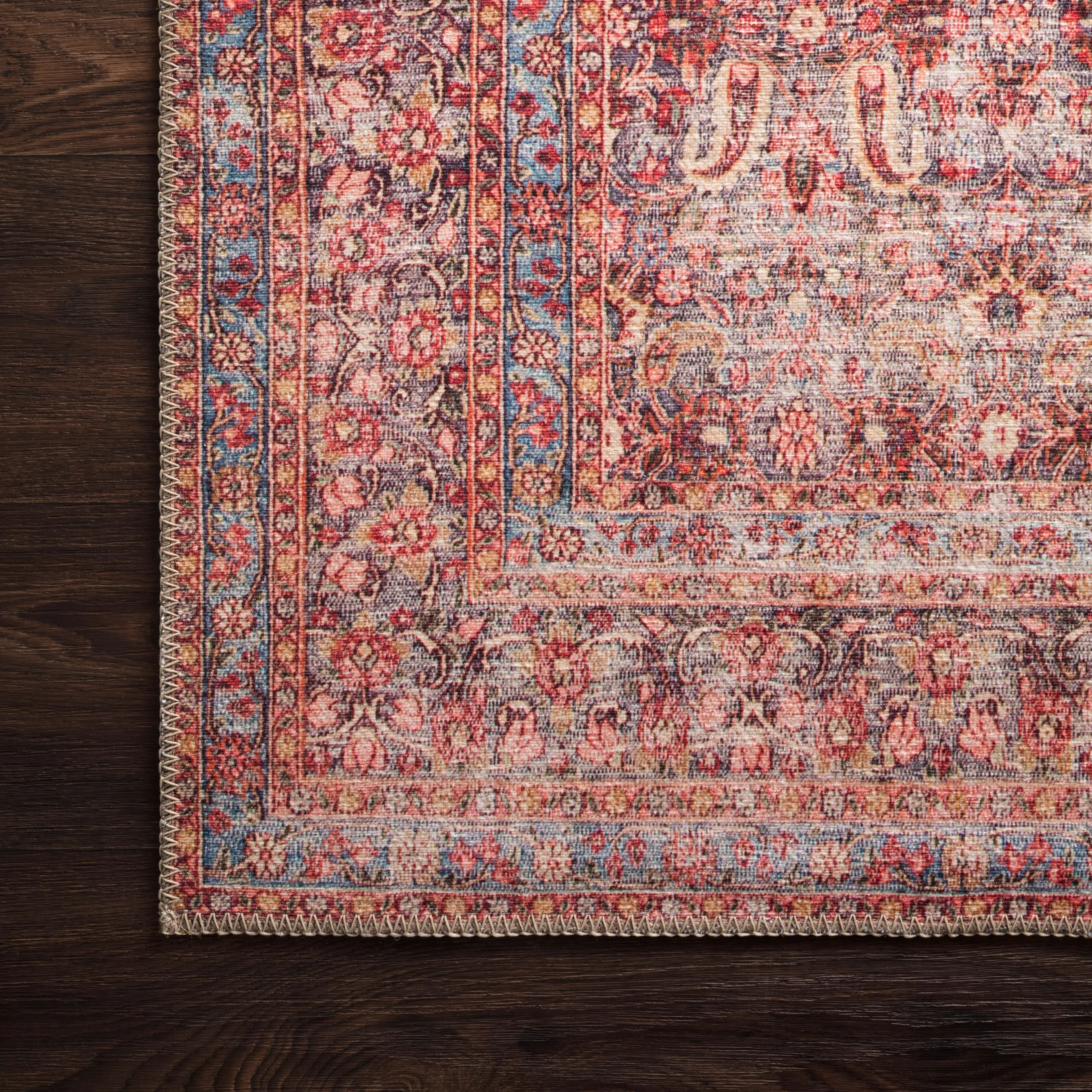 Pascal Rug in Scarlett / Navy - Image 3