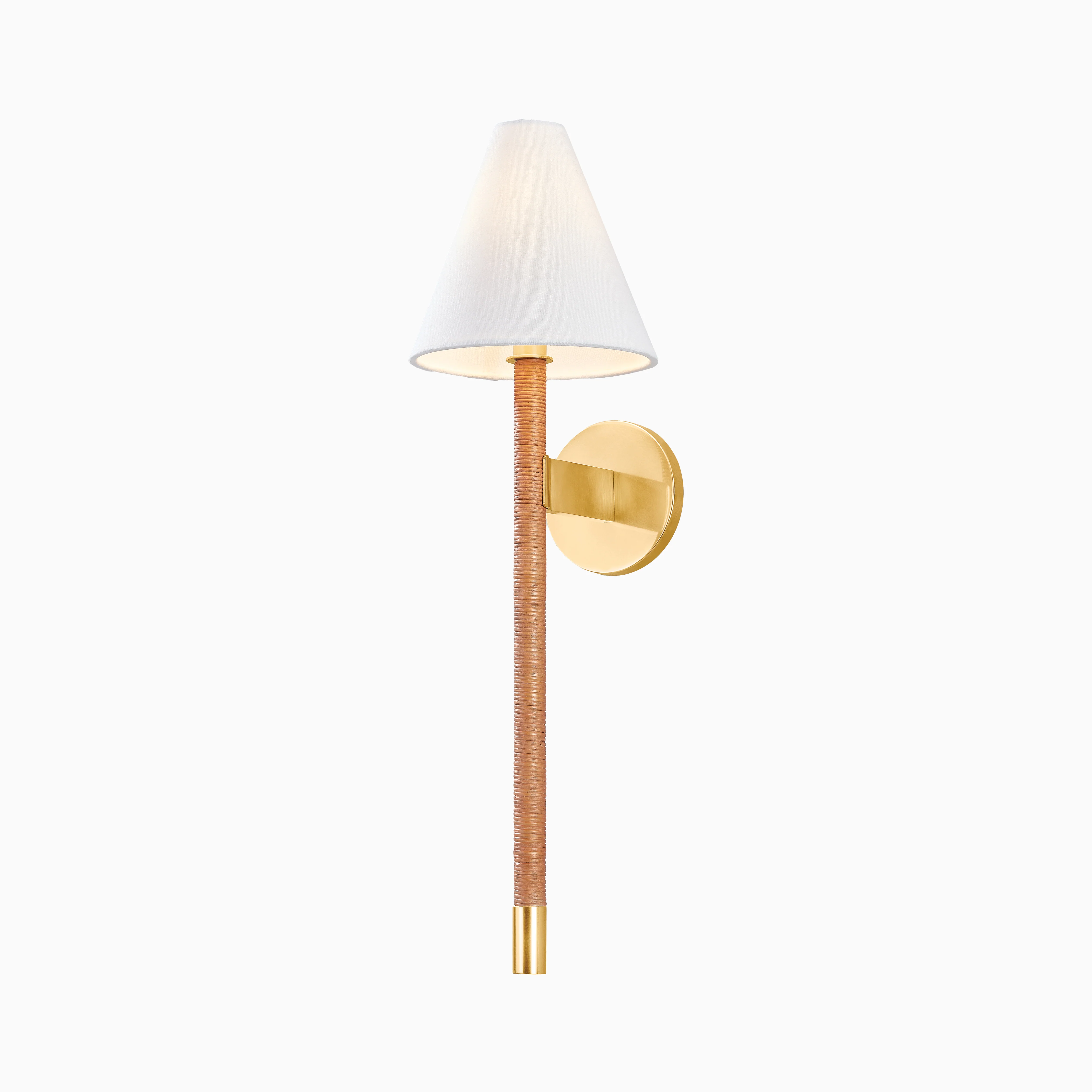 Pauline Wall Sconce in Aged Brass - Image 4