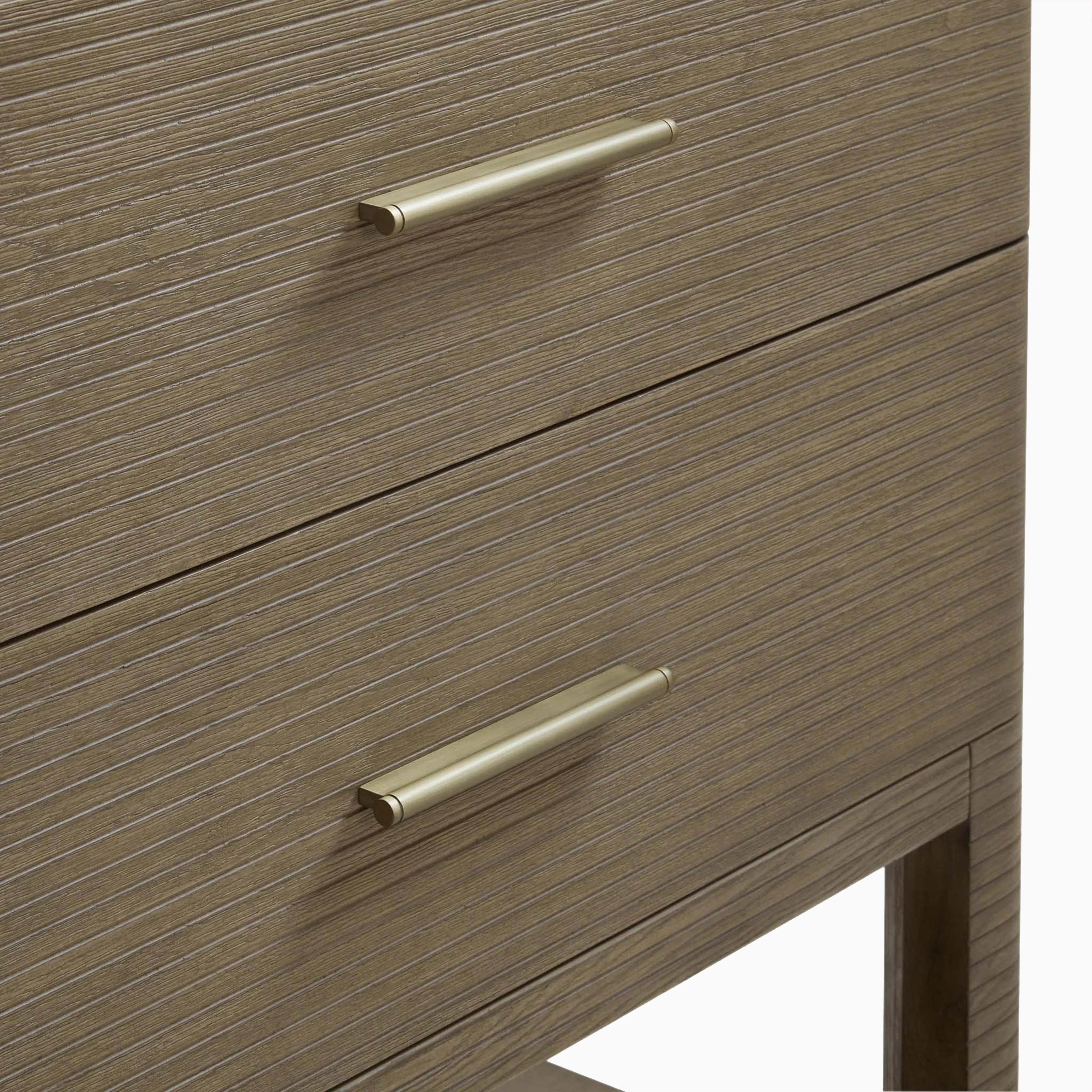 Paxton 72" Double Vanity in Pebble Oak with 3 cm White Zeus Quartz Top - Image 4