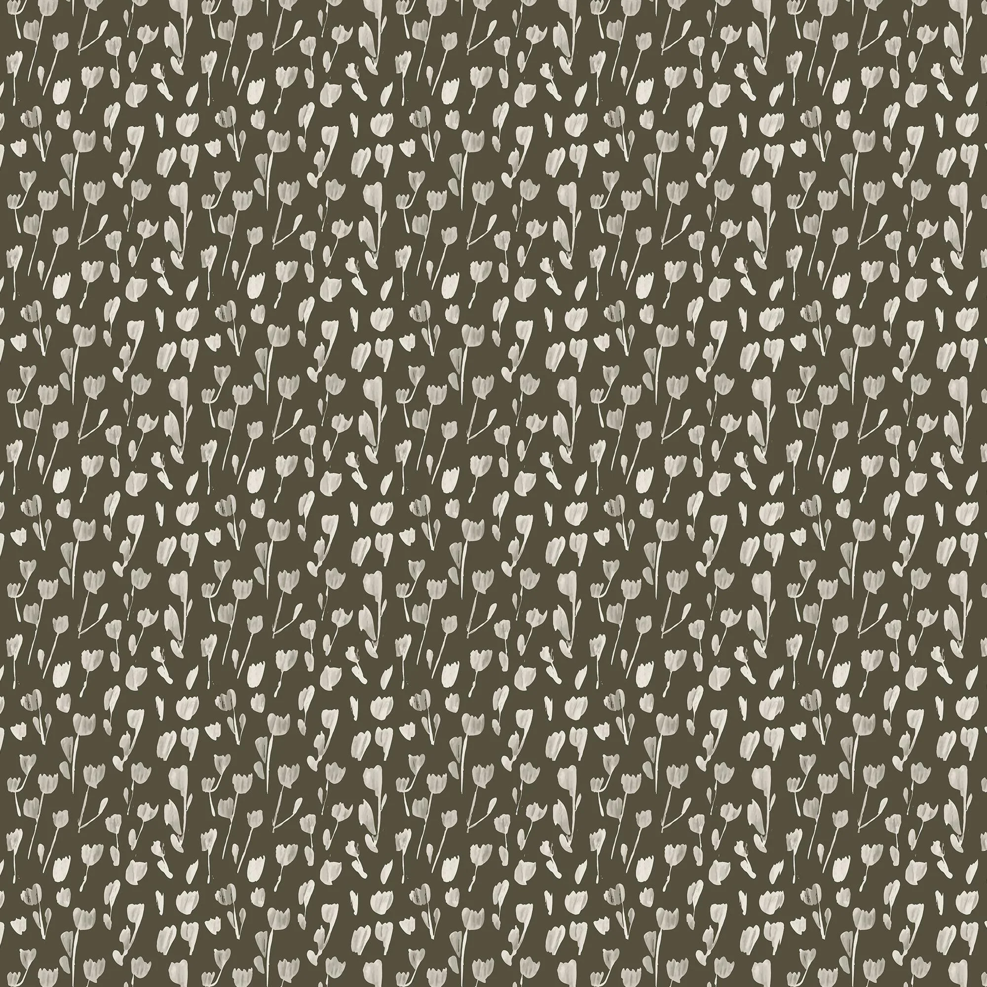 Petaline Wallpaper in Olive II, 52" x 132"