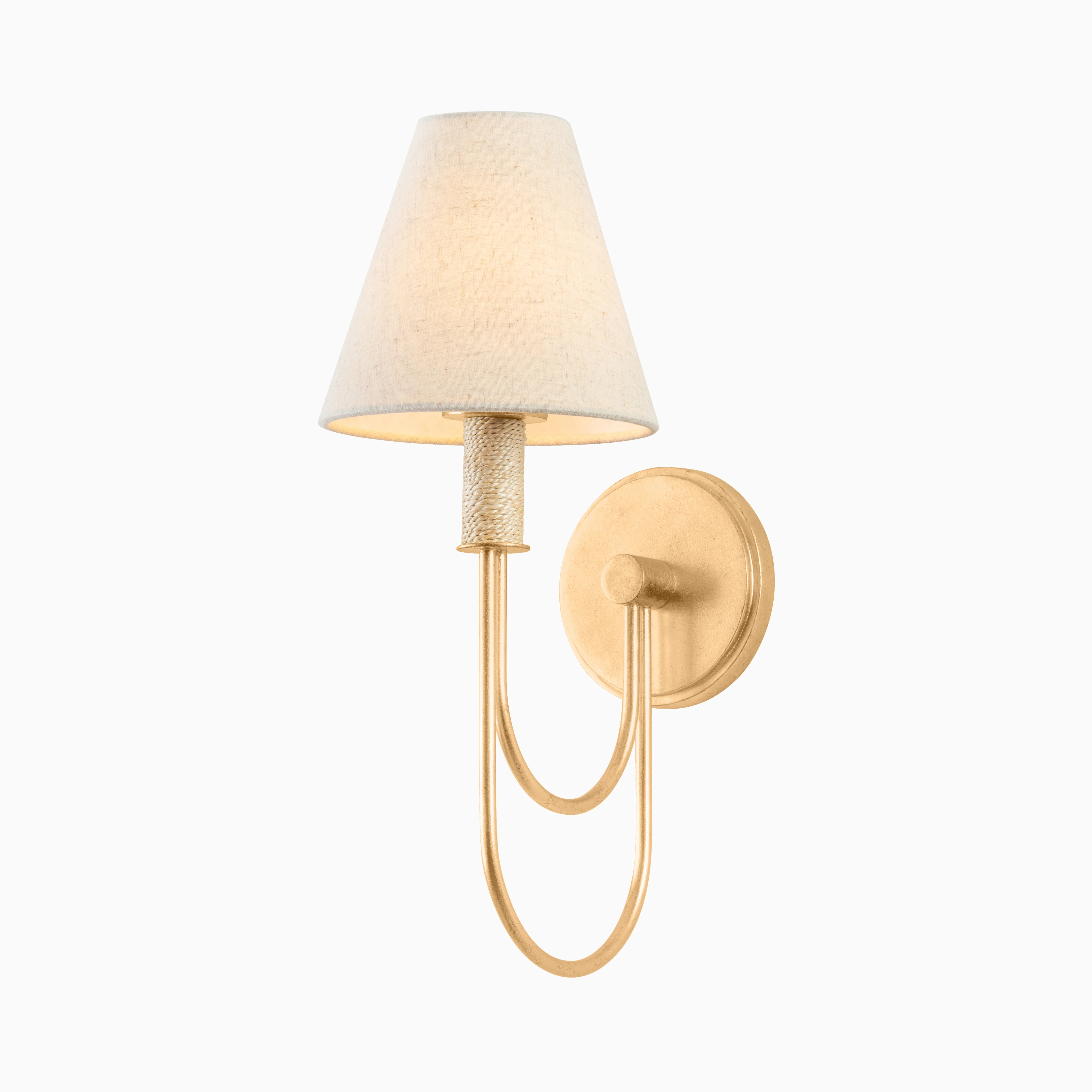Phyllis Wall Sconce in Vintage Gold Leaf - Image 3