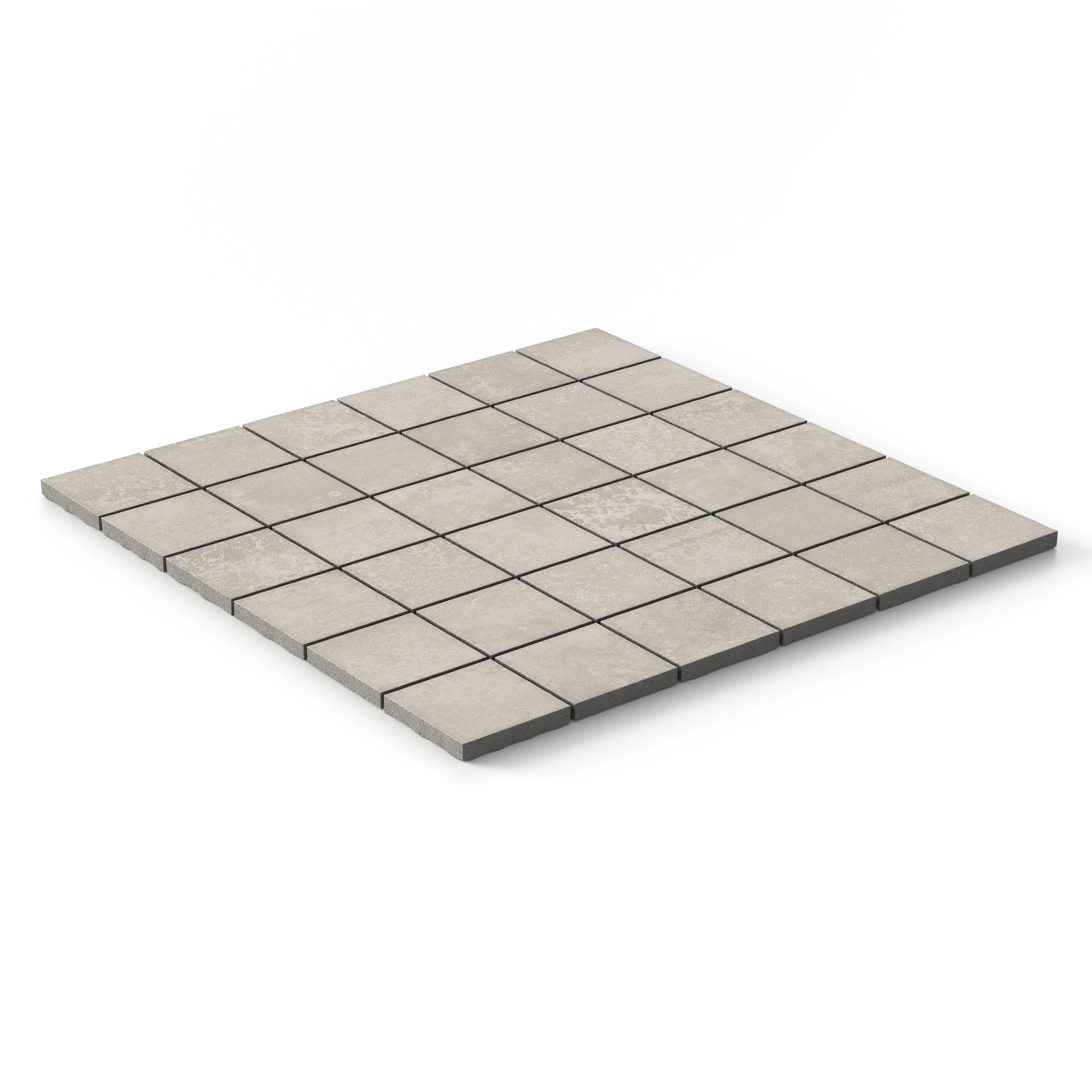 Pierce 2x2 Matte Porcelain Mosaic Tile in Dune - Image 3