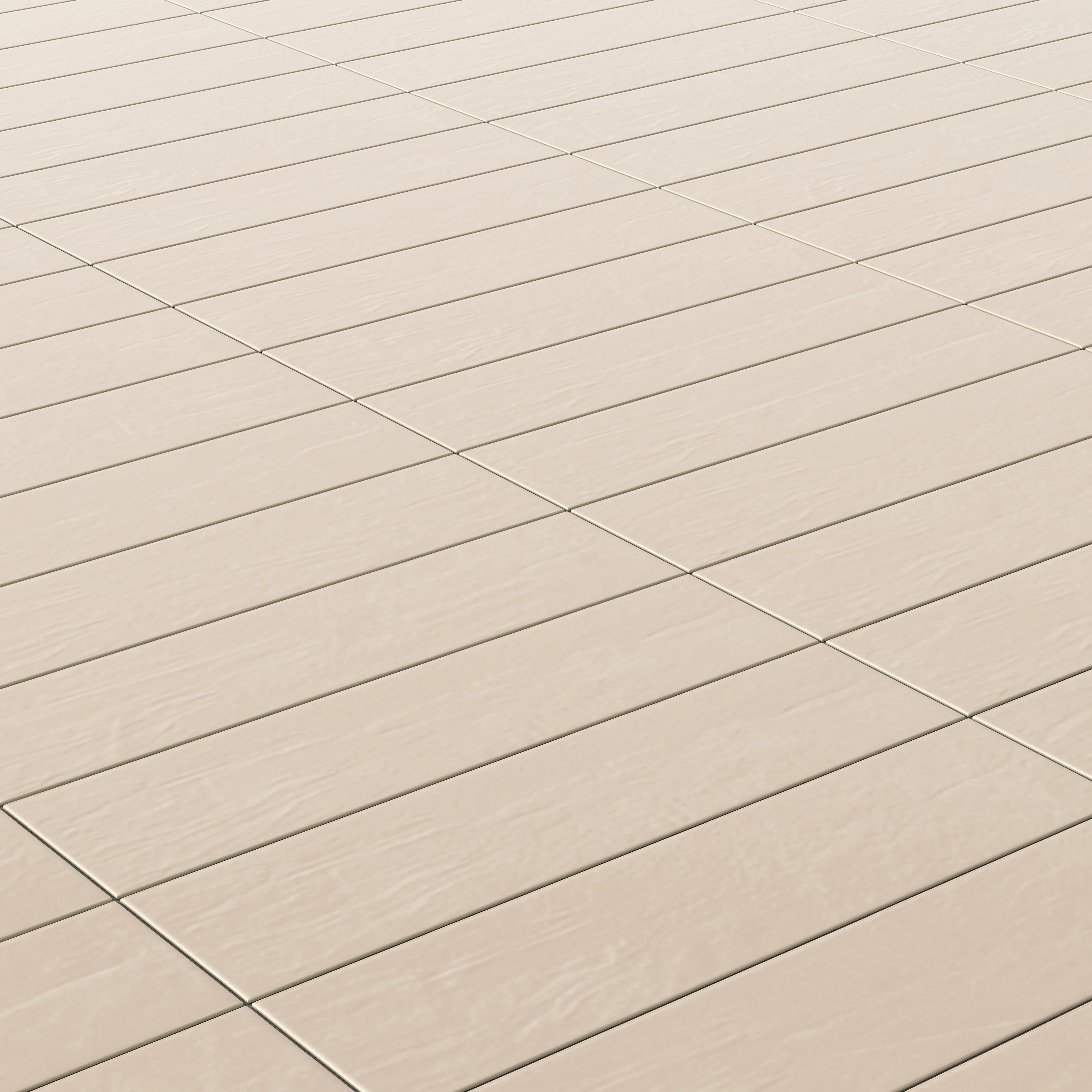 Piper 6x24 Glossy Porcelain Tile in Almond - Image 4