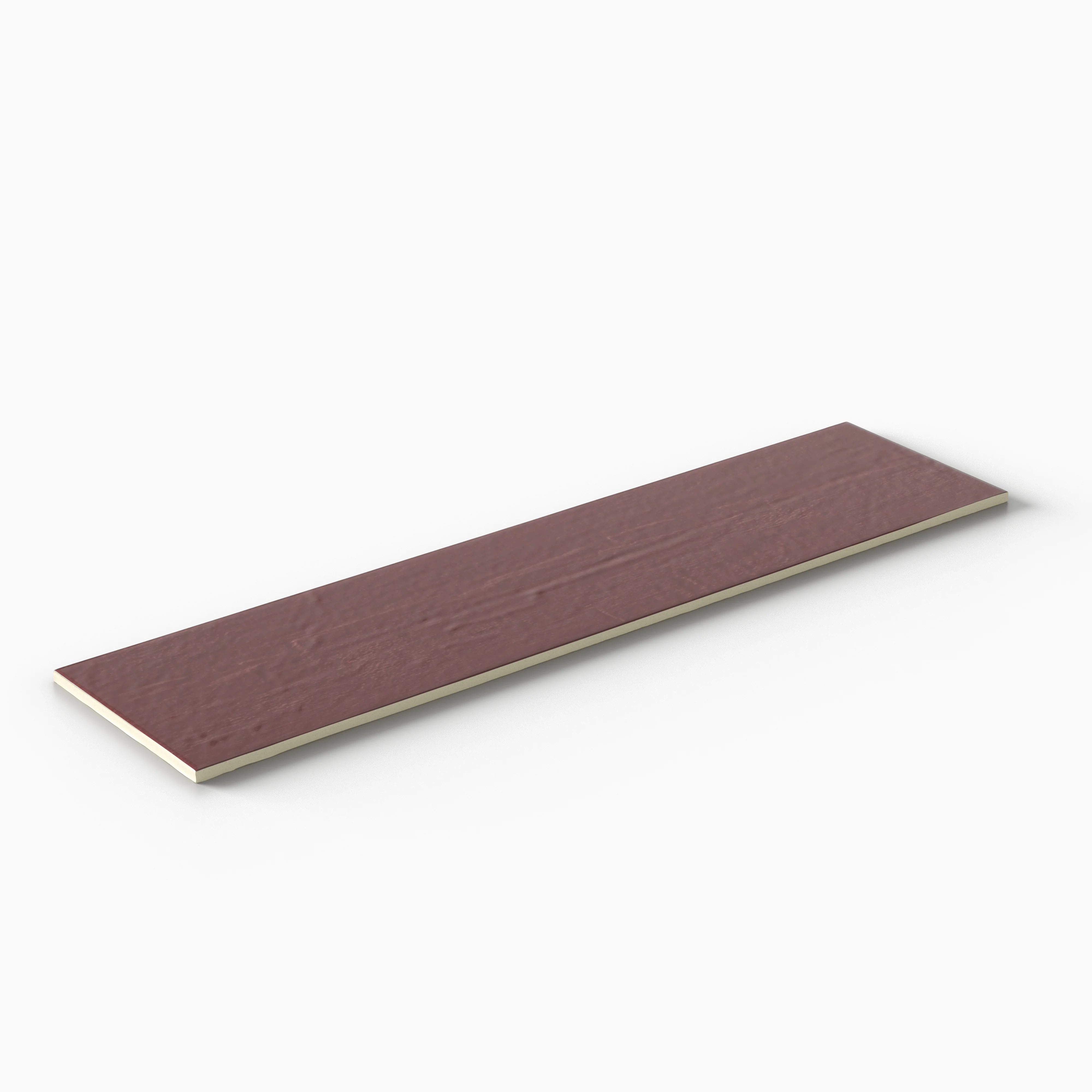 Piper 6x24 Glossy Porcelain Tile in Crimson - Image 3