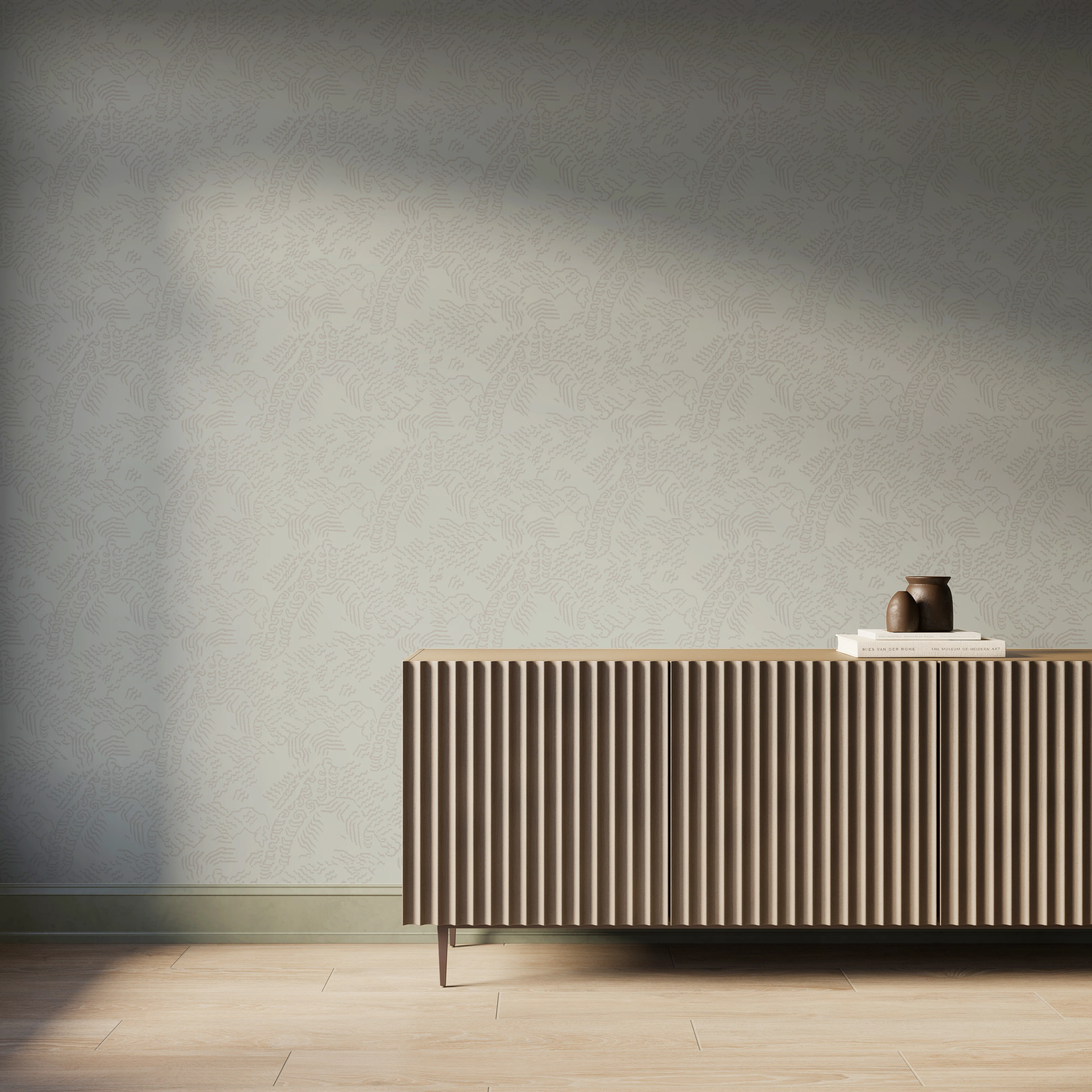 Plateau Wallpaper in Grey II, 52" x 132" - Image 2