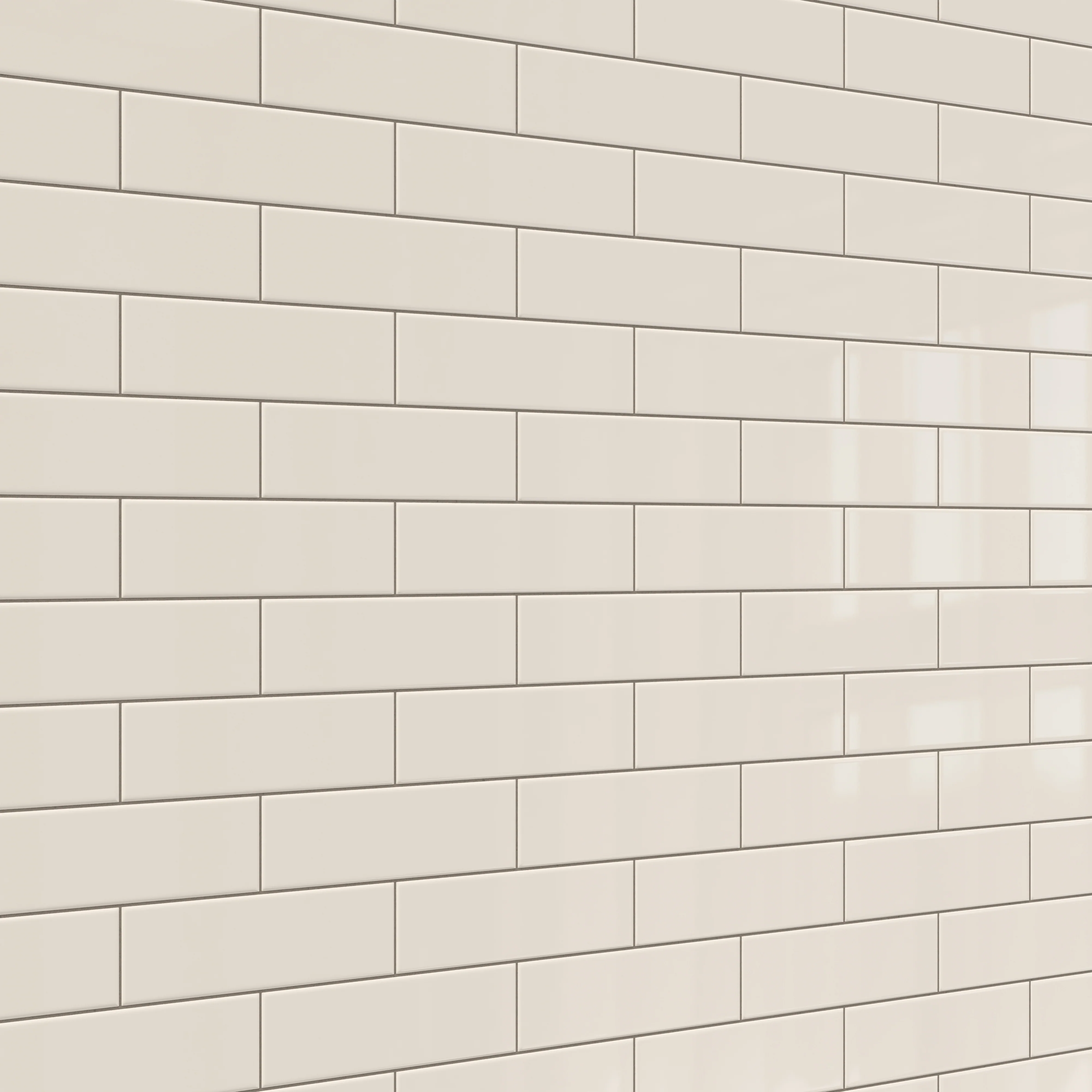Polly 3x10 Glossy Ceramic Tile in Cream - Image 4