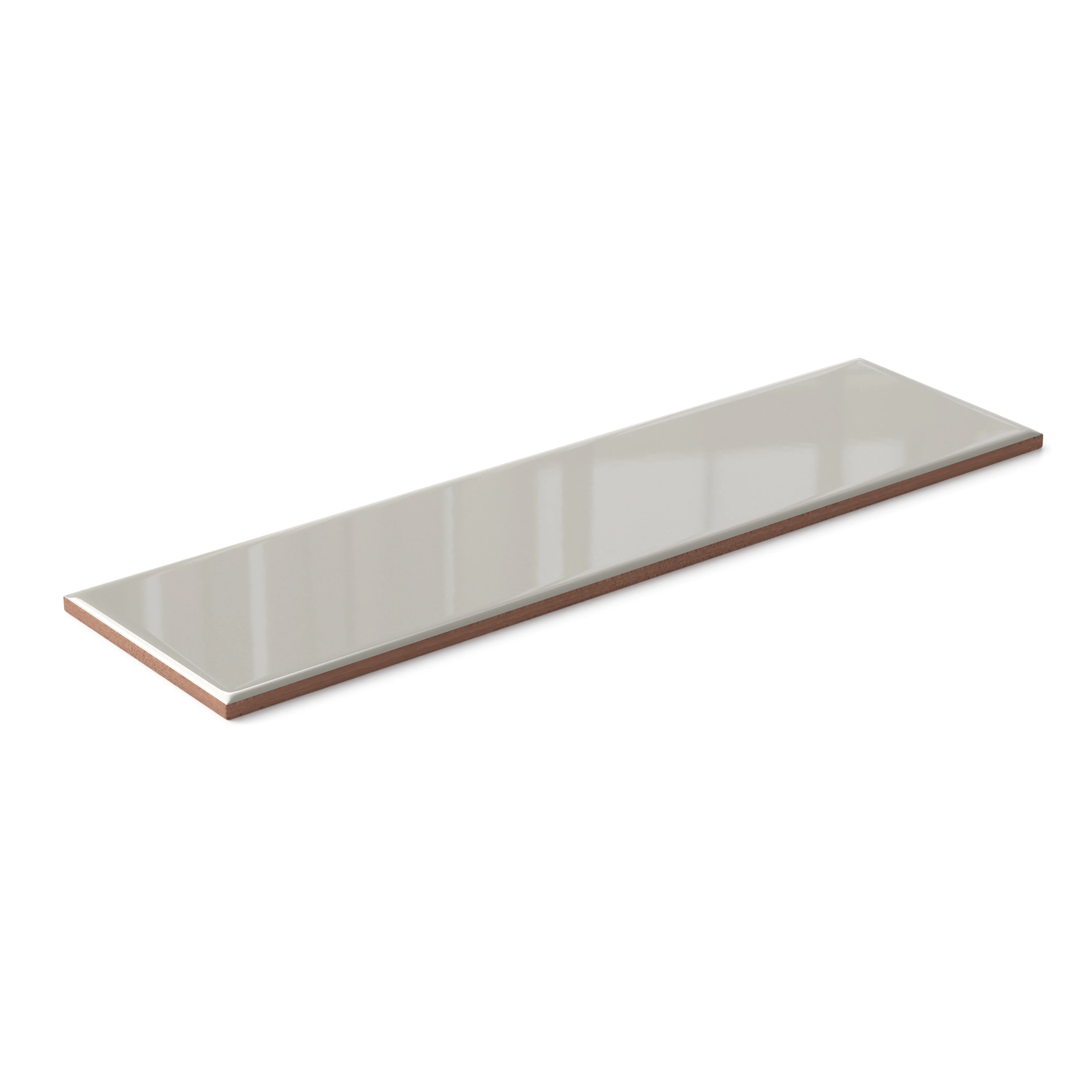 Polly 3x10 Glossy Ceramic Tile in Grey - Image 3