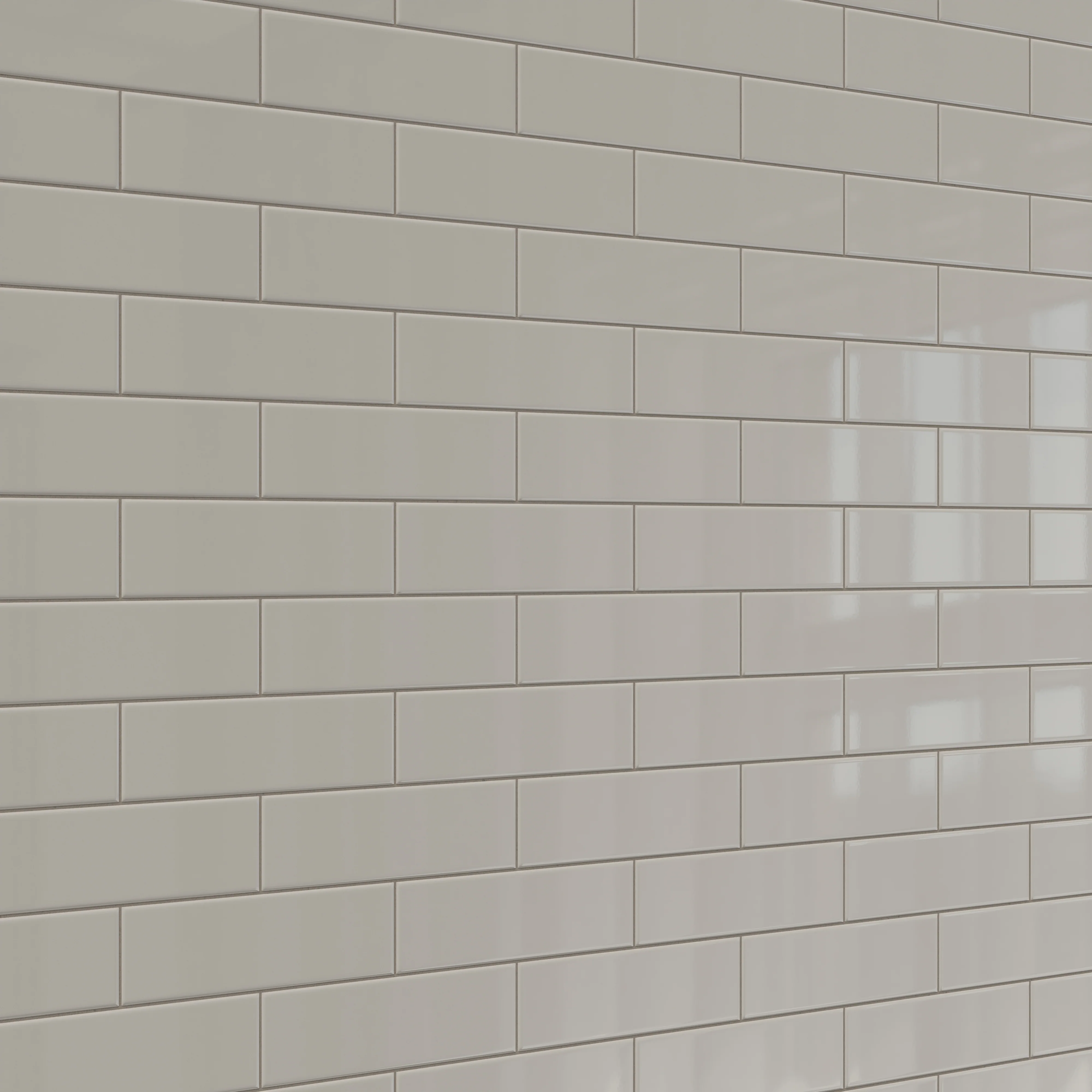 Polly 3x10 Glossy Ceramic Tile in Grey - Image 4