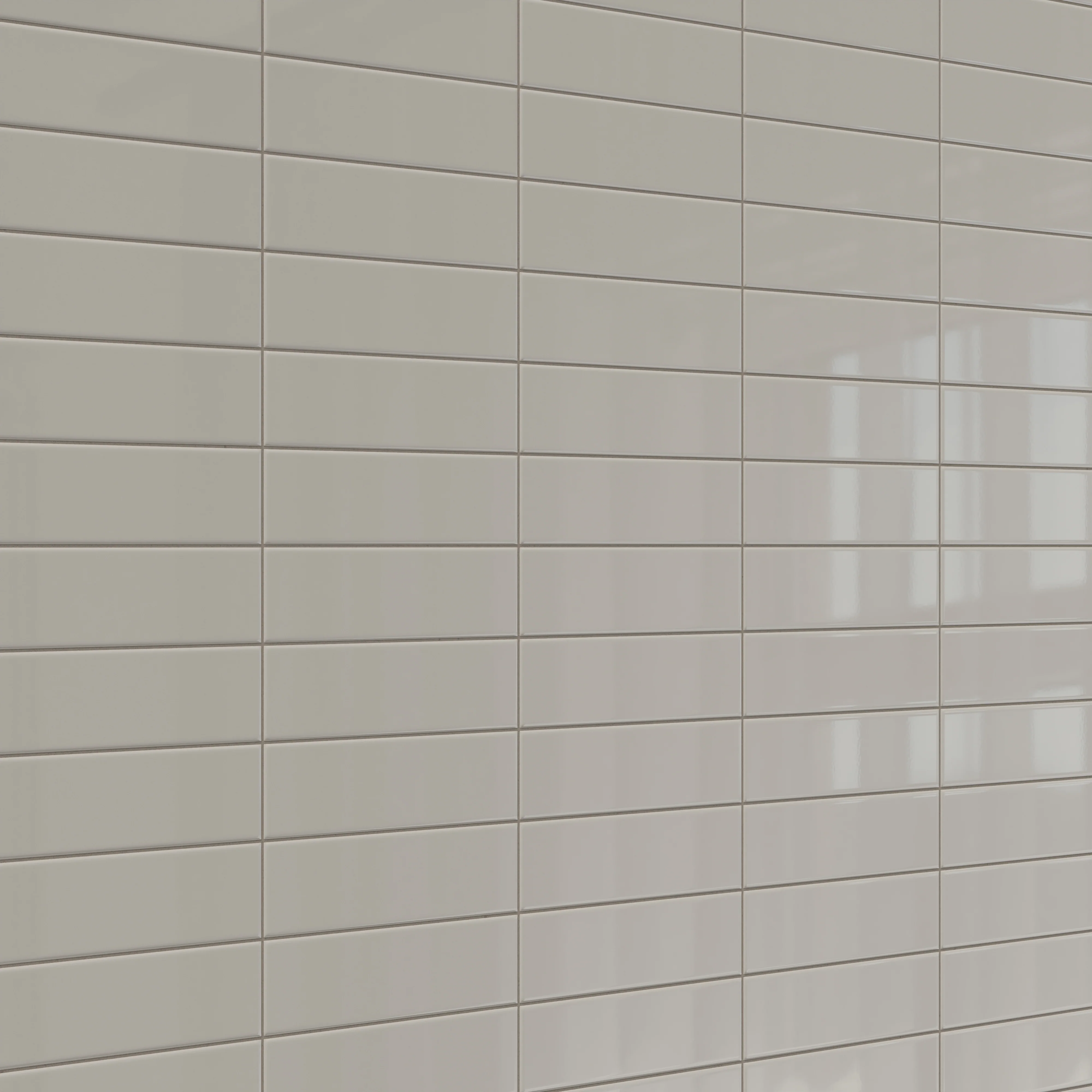 Polly 3x10 Glossy Ceramic Tile in Grey - Image 7