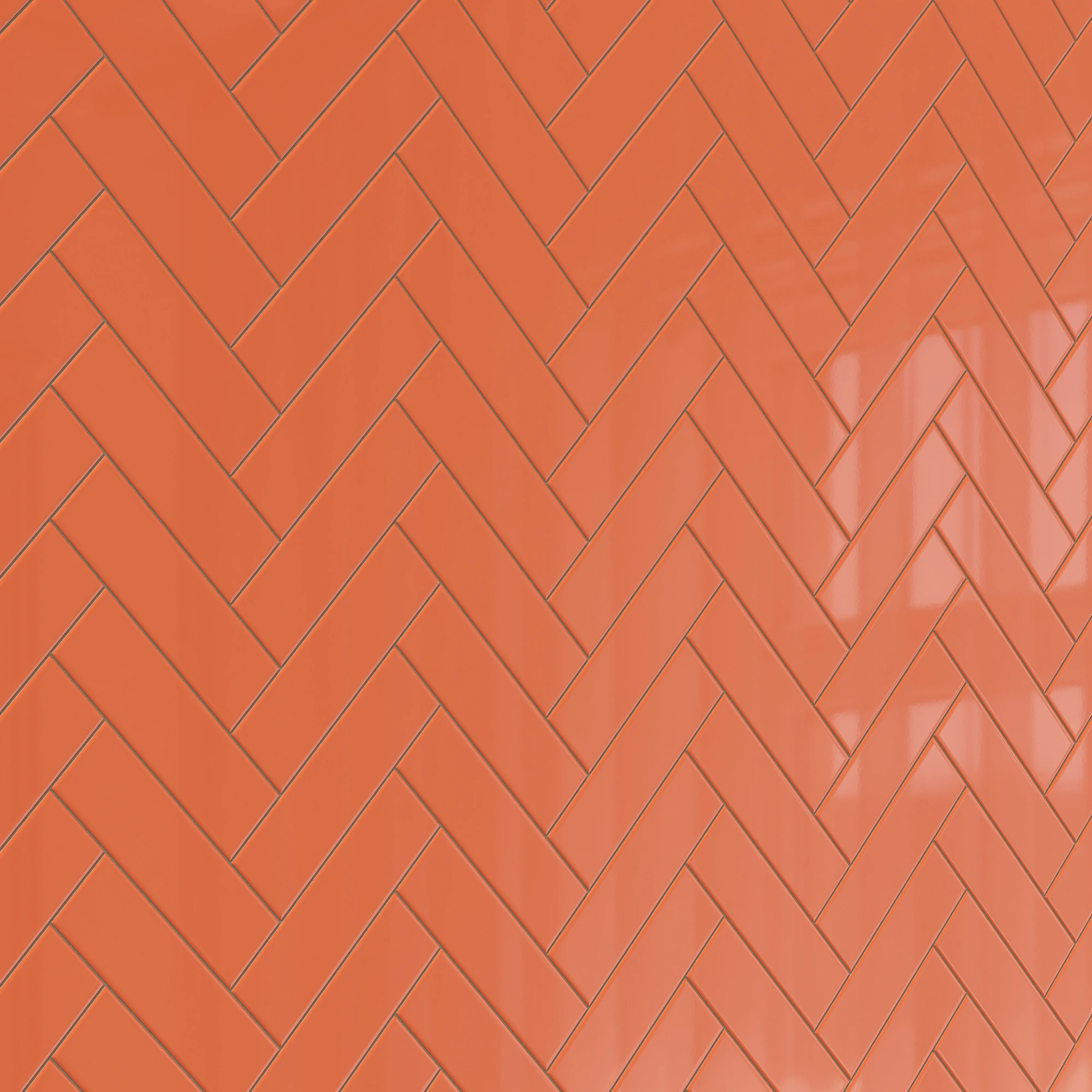 Polly 3x10 Glossy Ceramic Tile in Orange - Image 10