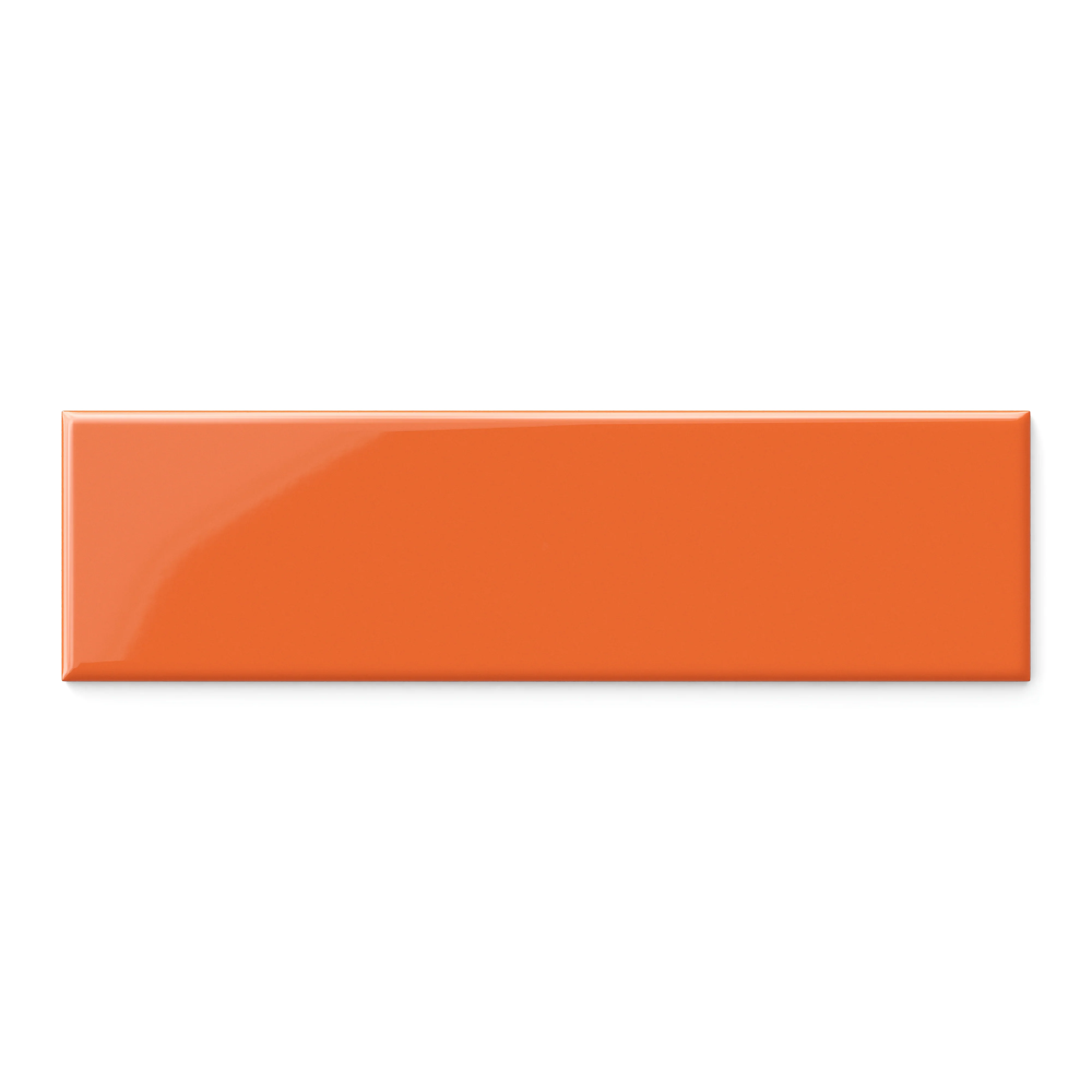 Polly 3x10 Glossy Ceramic Tile in Orange - Image 2