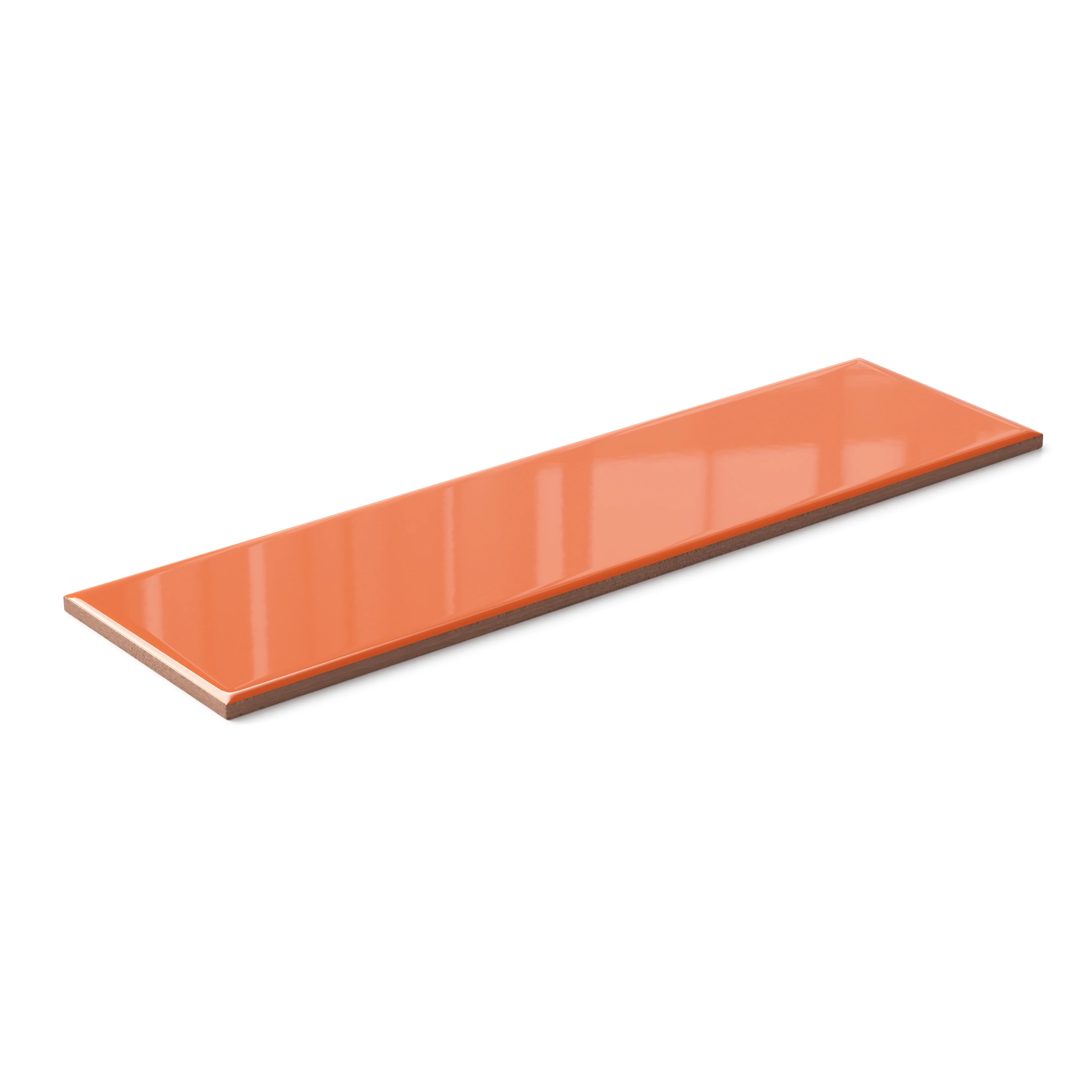 Polly 3x10 Glossy Ceramic Tile in Orange - Image 3