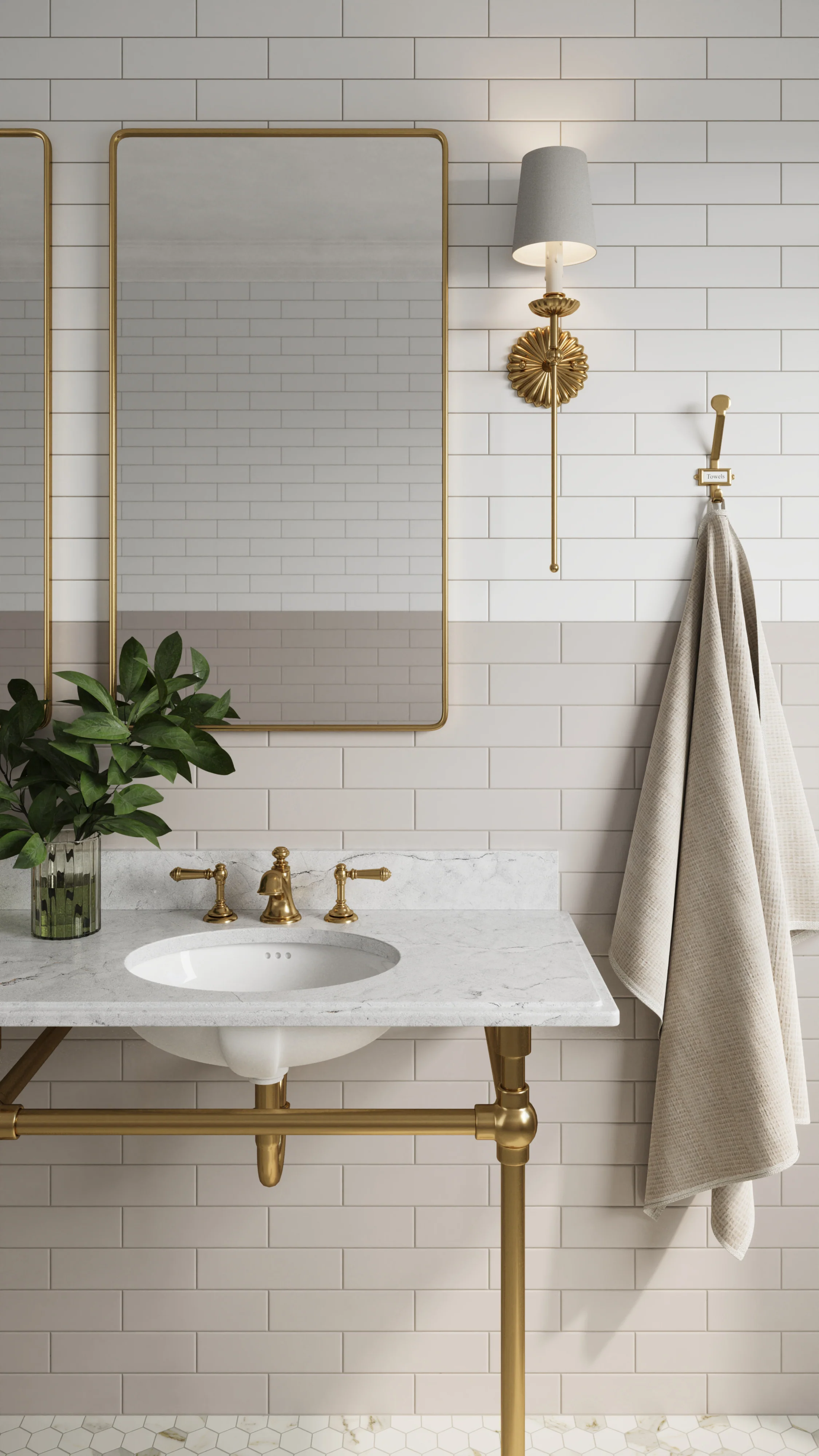 Polly 3x10 Satin Ceramic Tile in White - Image 15