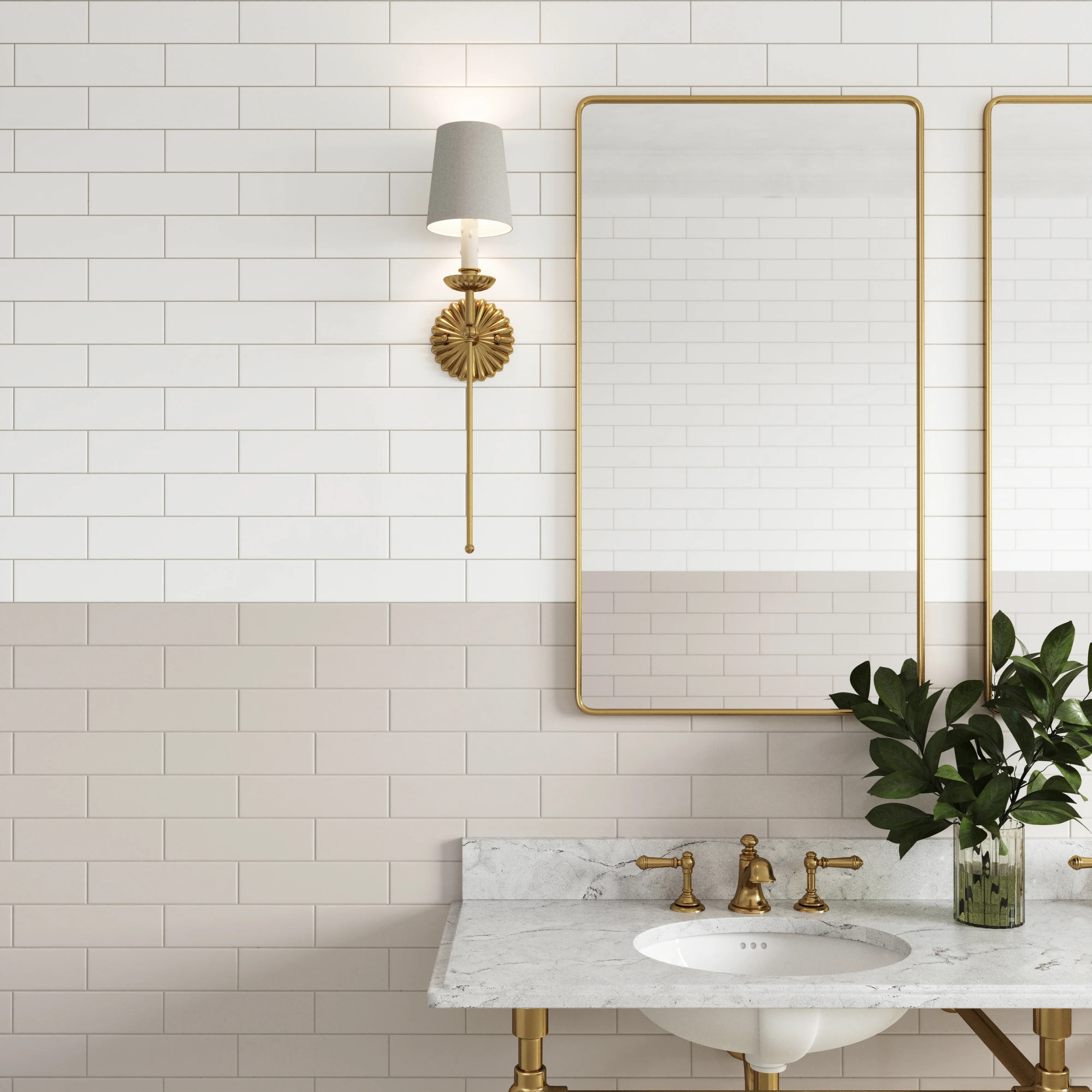 Polly 3x10 Satin Ceramic Tile in White - Image 2