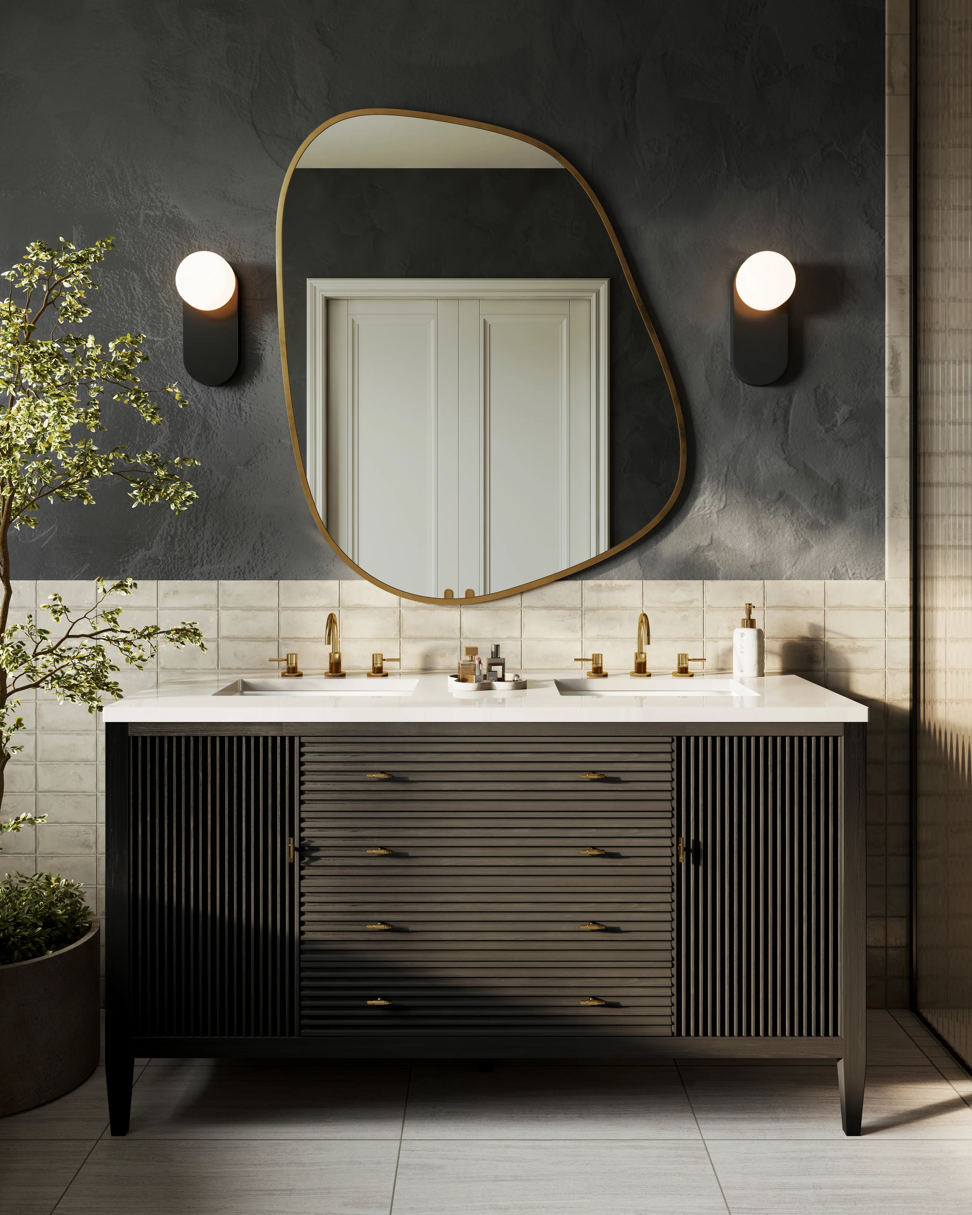 Primm 12" Socket Wall/Vanity Light in Matte Black - Image 6
