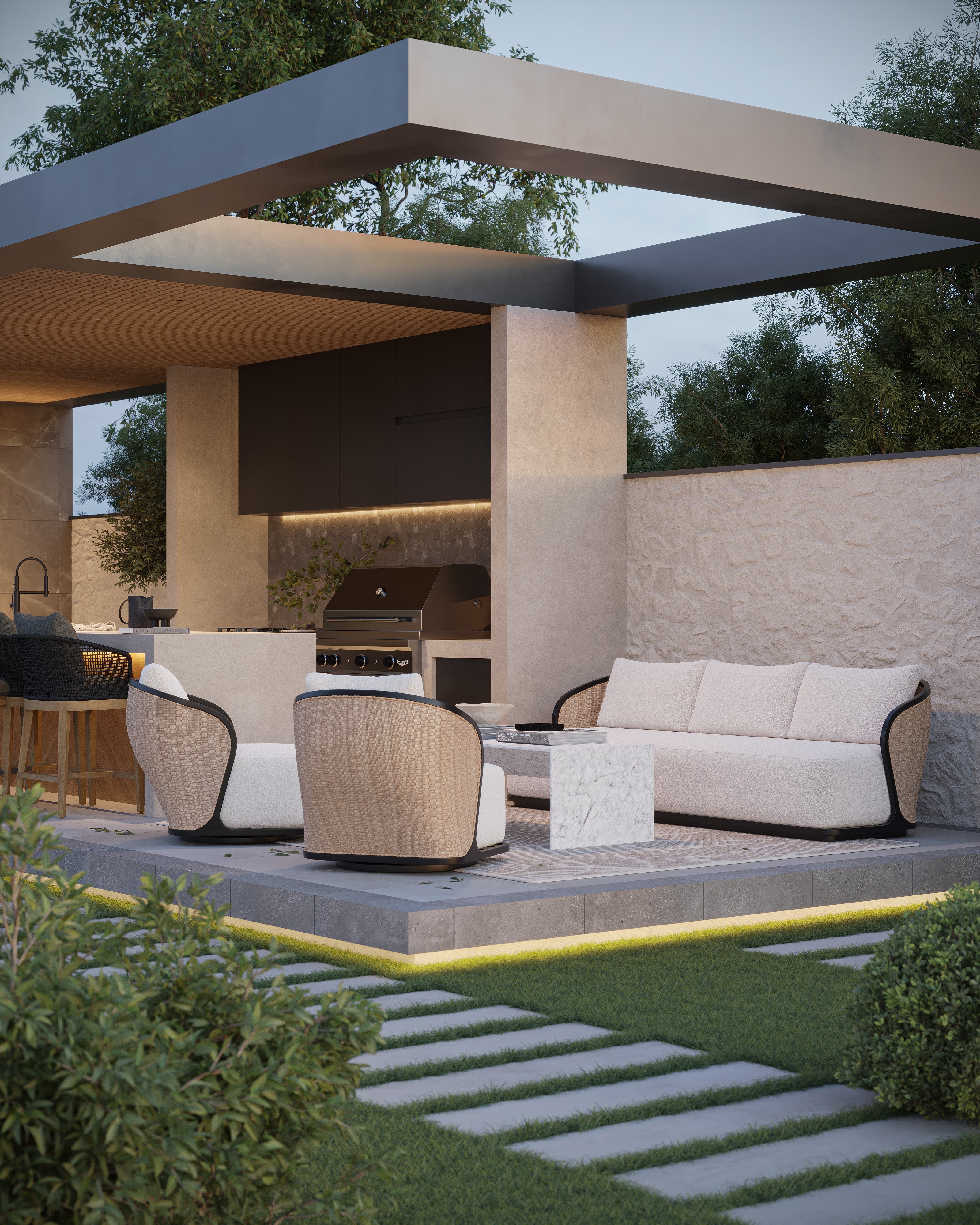 Ramsey 12x48 Grip Porcelain 2cm Paver Tile in Chalk - Image 12
