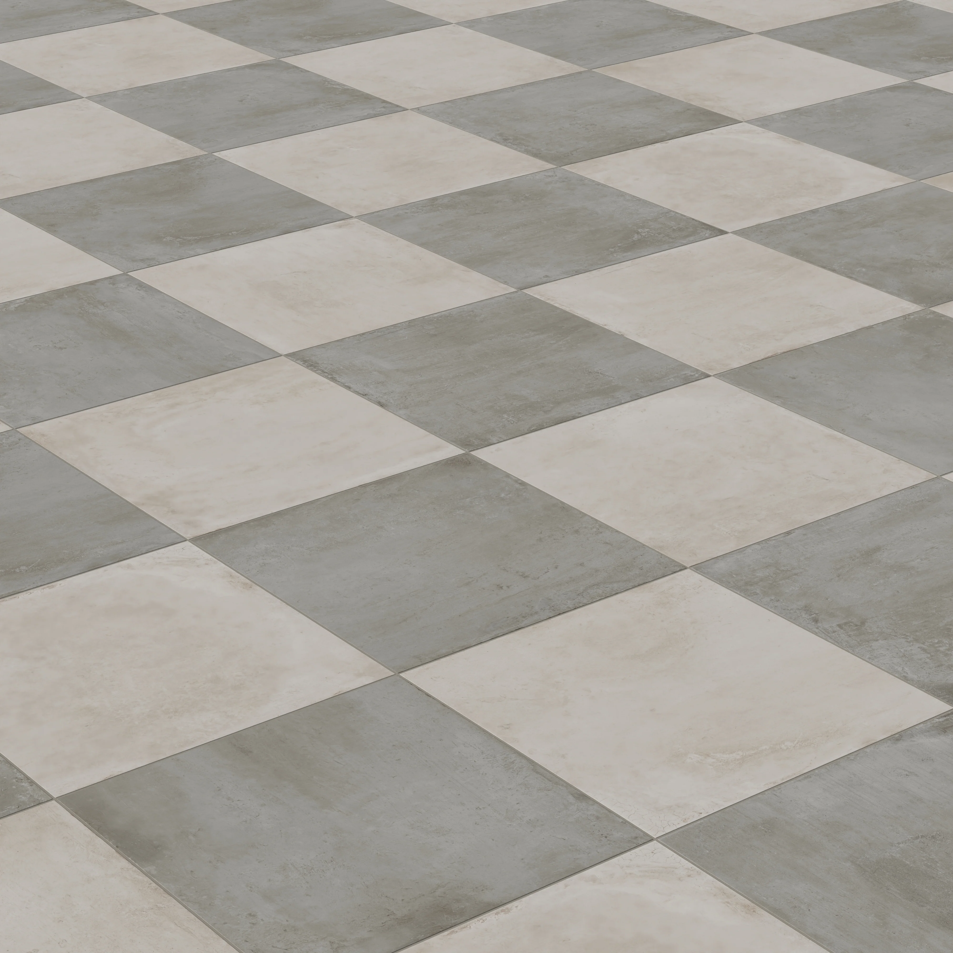 Ramsey 24x24 Checkerboard Grip 2cm Porcelain Paver Tile in Ash & Chalk - Image 6