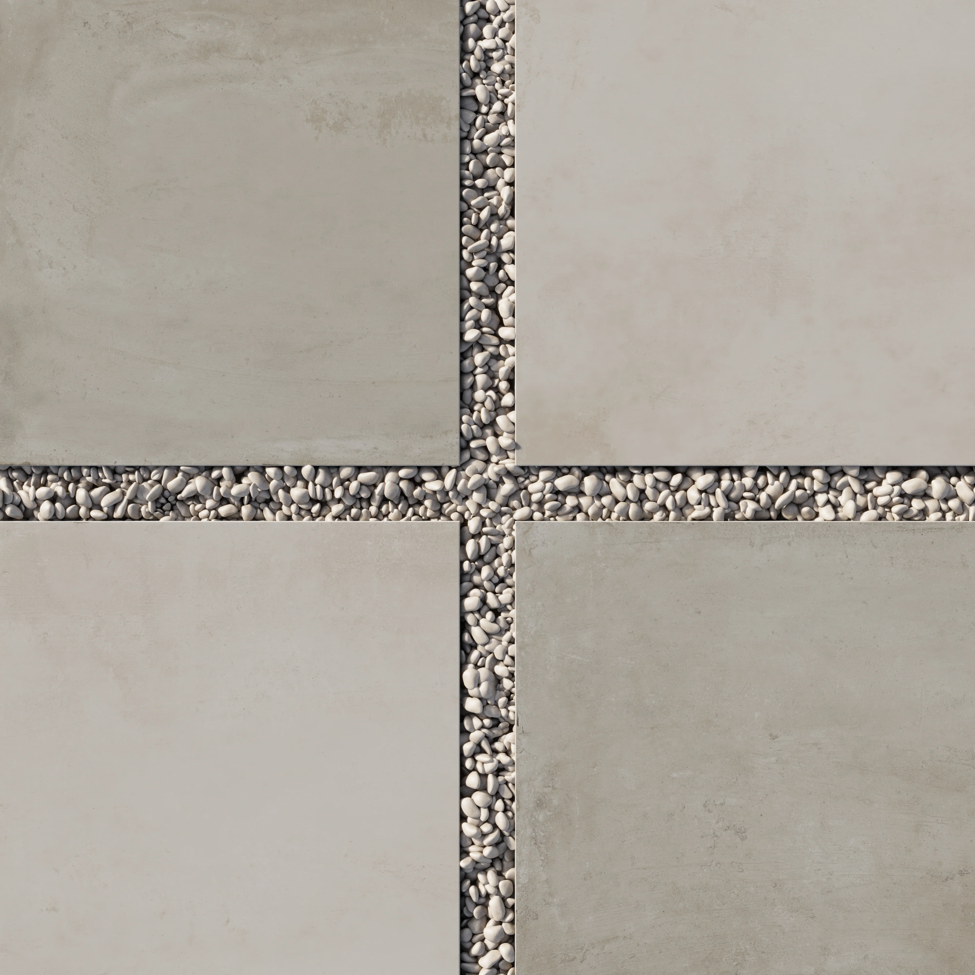 Ramsey 24x24 Checkerboard Grip 2cm Porcelain Paver Tile in Putty & Chalk - Image 3