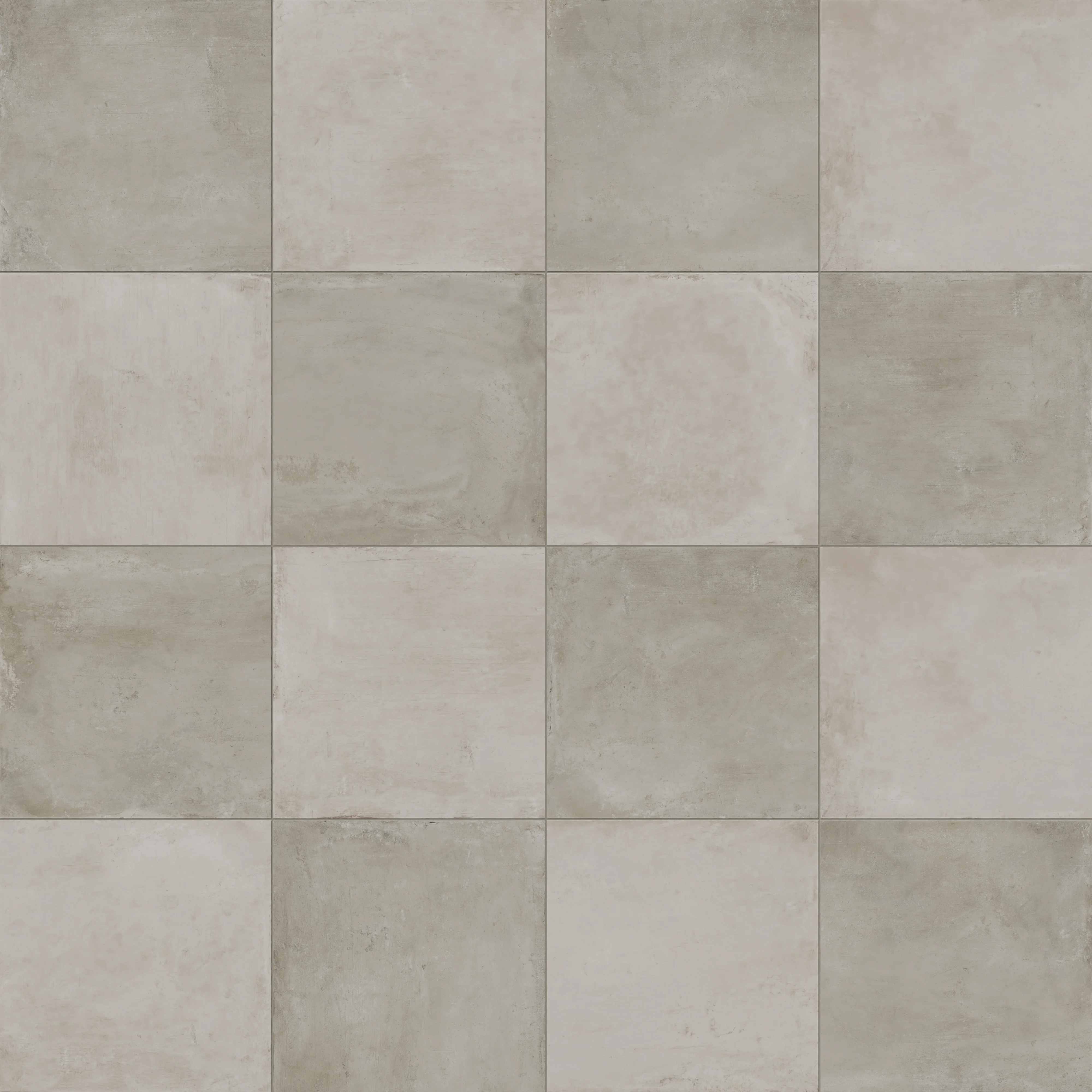 Ramsey 24x24 Checkerboard Grip 2cm Porcelain Paver Tile in Putty & Chalk - Image 9
