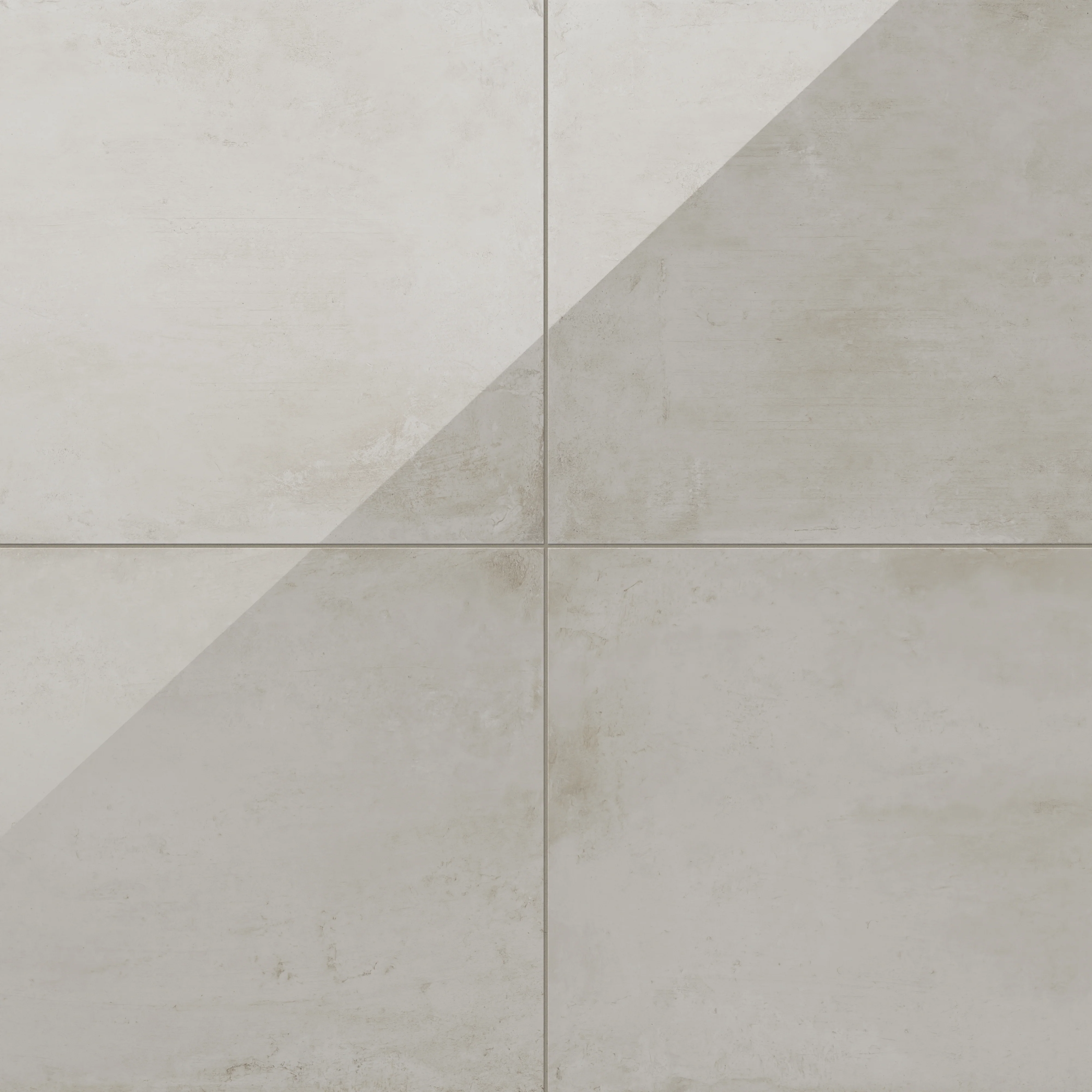 Ramsey 24x24 Polished Porcelain Tile in Chalk