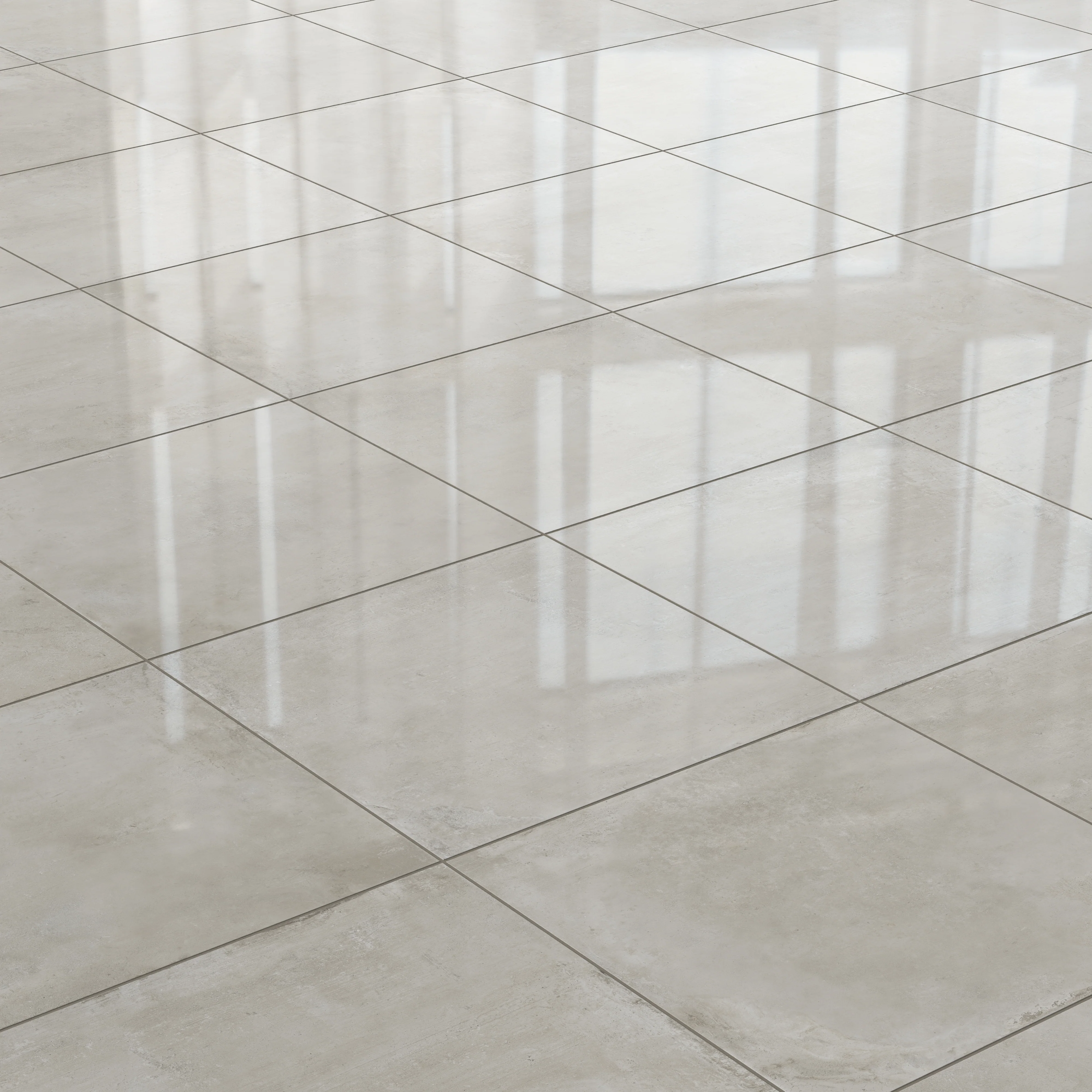 Ramsey 24x24 Polished Porcelain Tile in Putty - Image 4