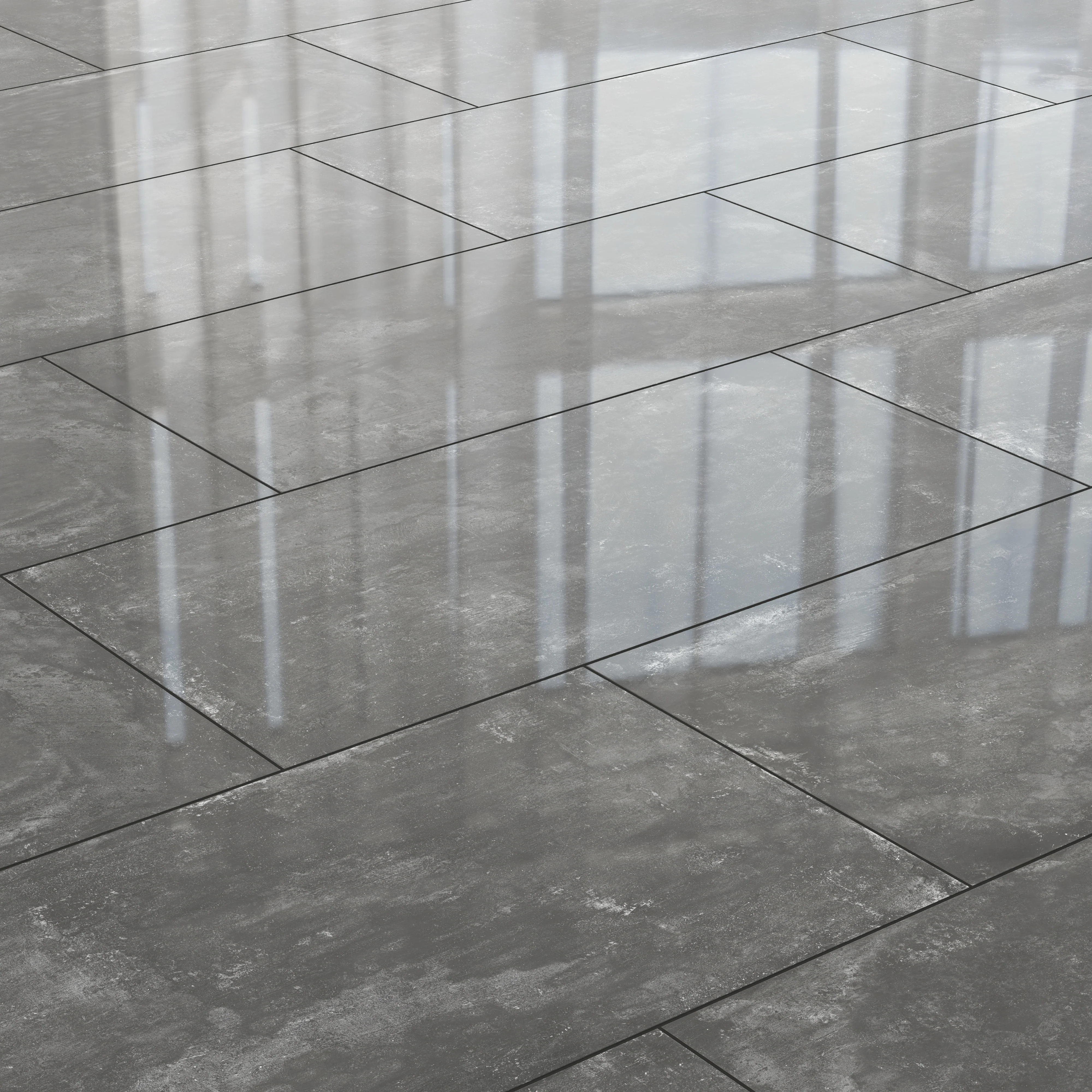 Ramsey 24x48 Polished Porcelain Tile in Coal - Image 6