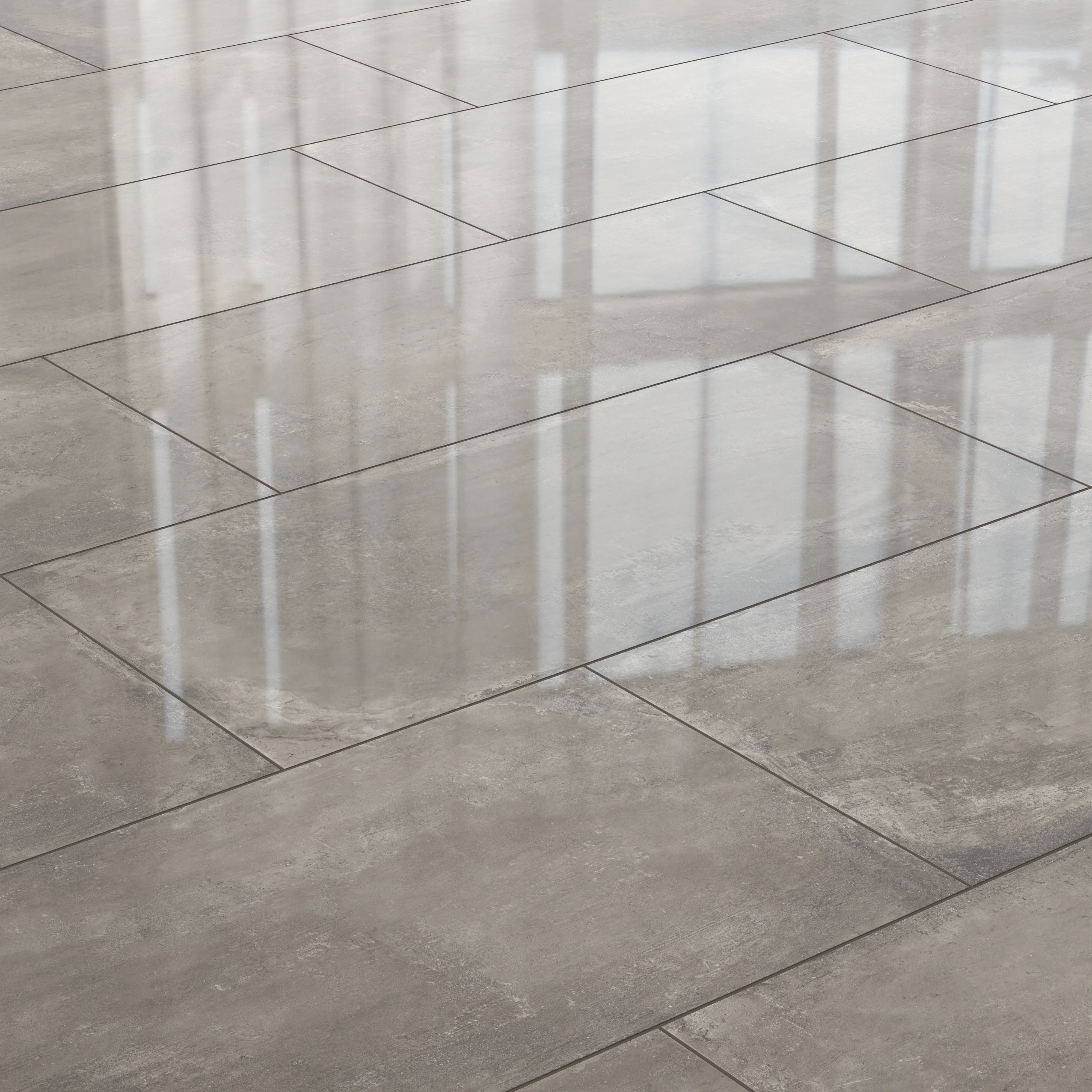 Ramsey 24x48 Polished Porcelain Tile in Smoke - Image 6