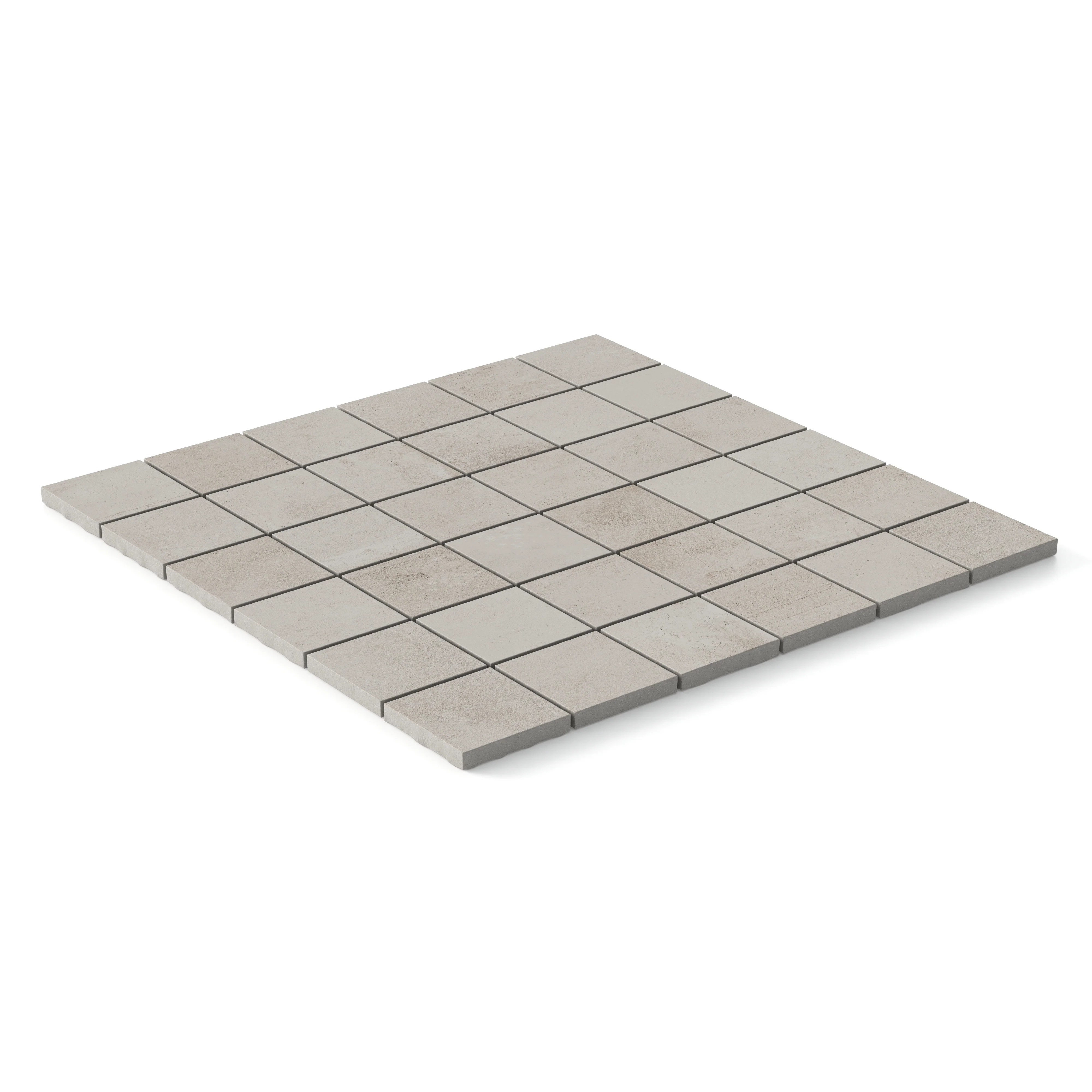 Ramsey 2x2 Matte Porcelain Mosaic Tile in Chalk - Image 3