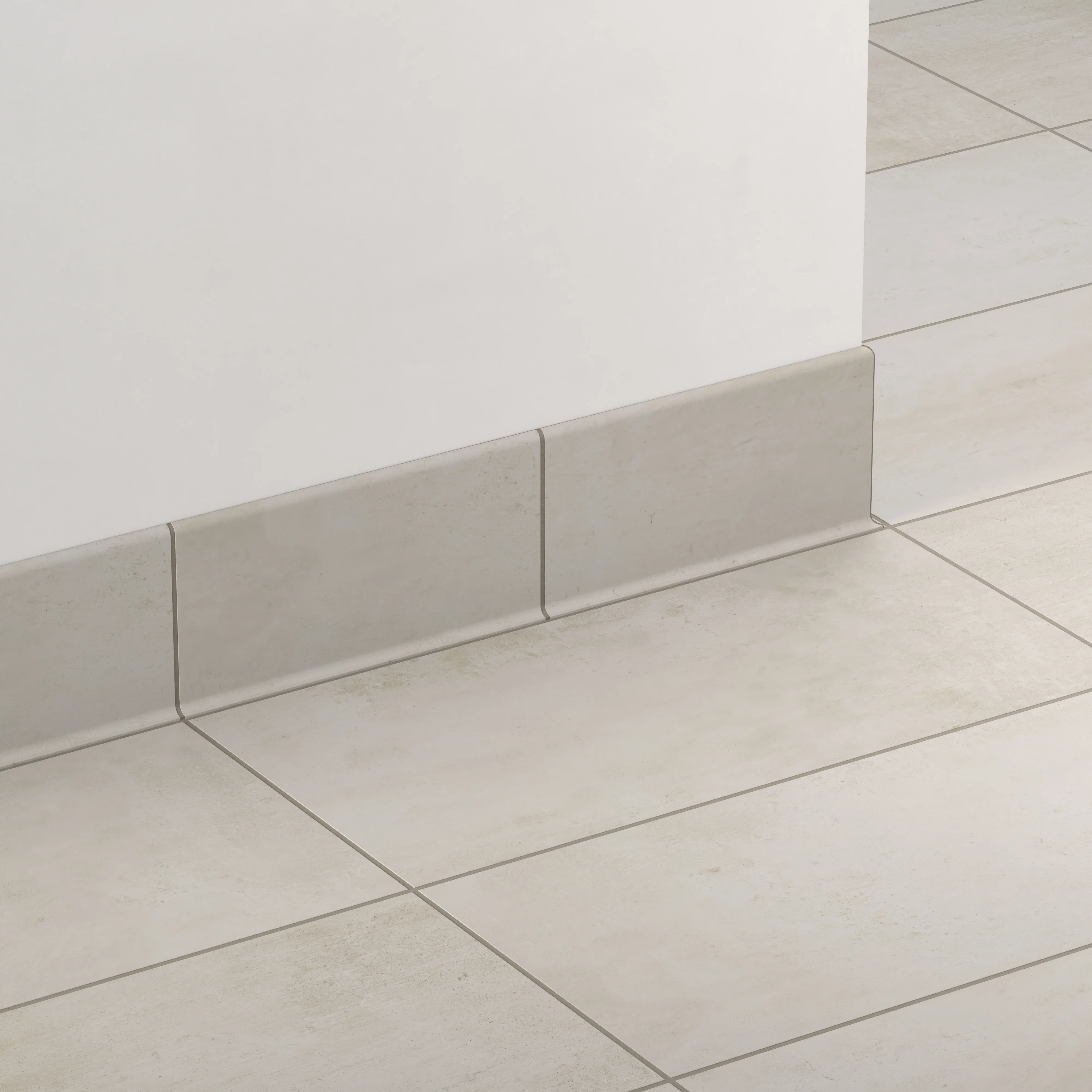 Ramsey 6x12 Matte Porcelain Cove Base Tile in Chalk - Image 3