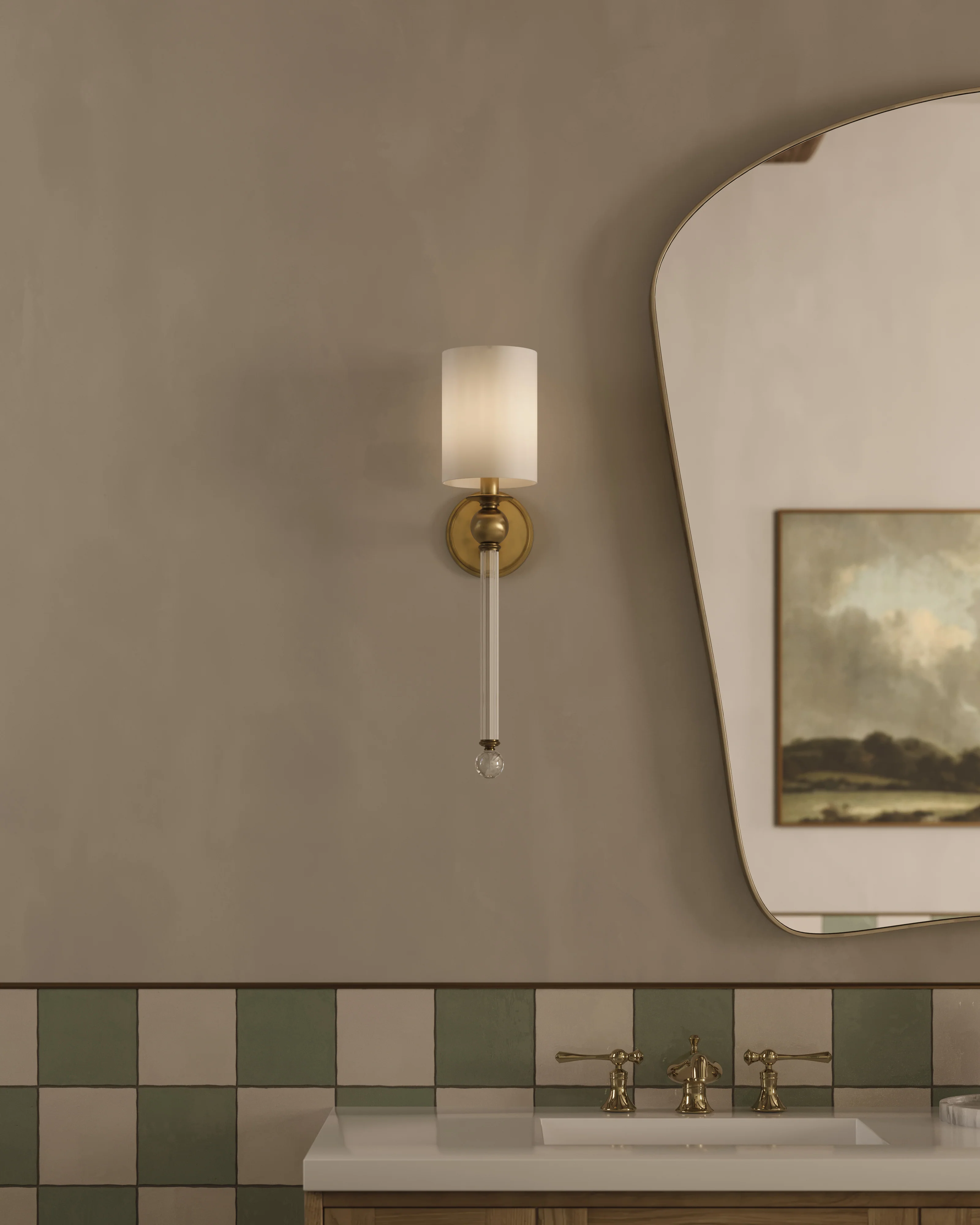 Raquel Wall Sconce in Aged Brass - Image 2