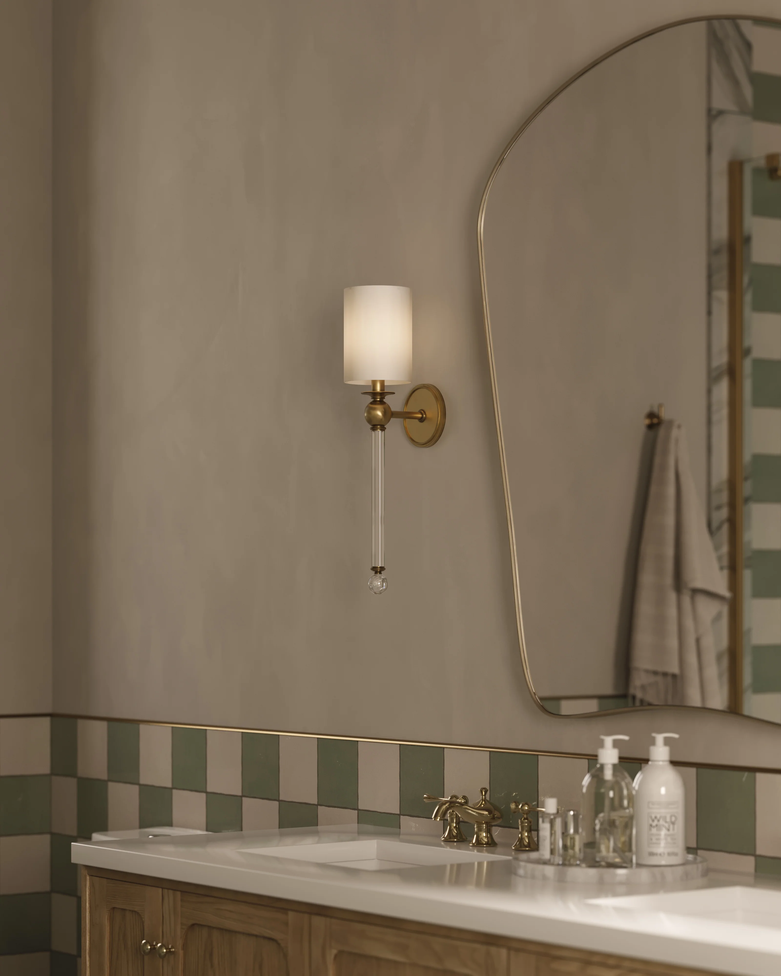 Raquel Wall Sconce in Aged Brass - Image 4