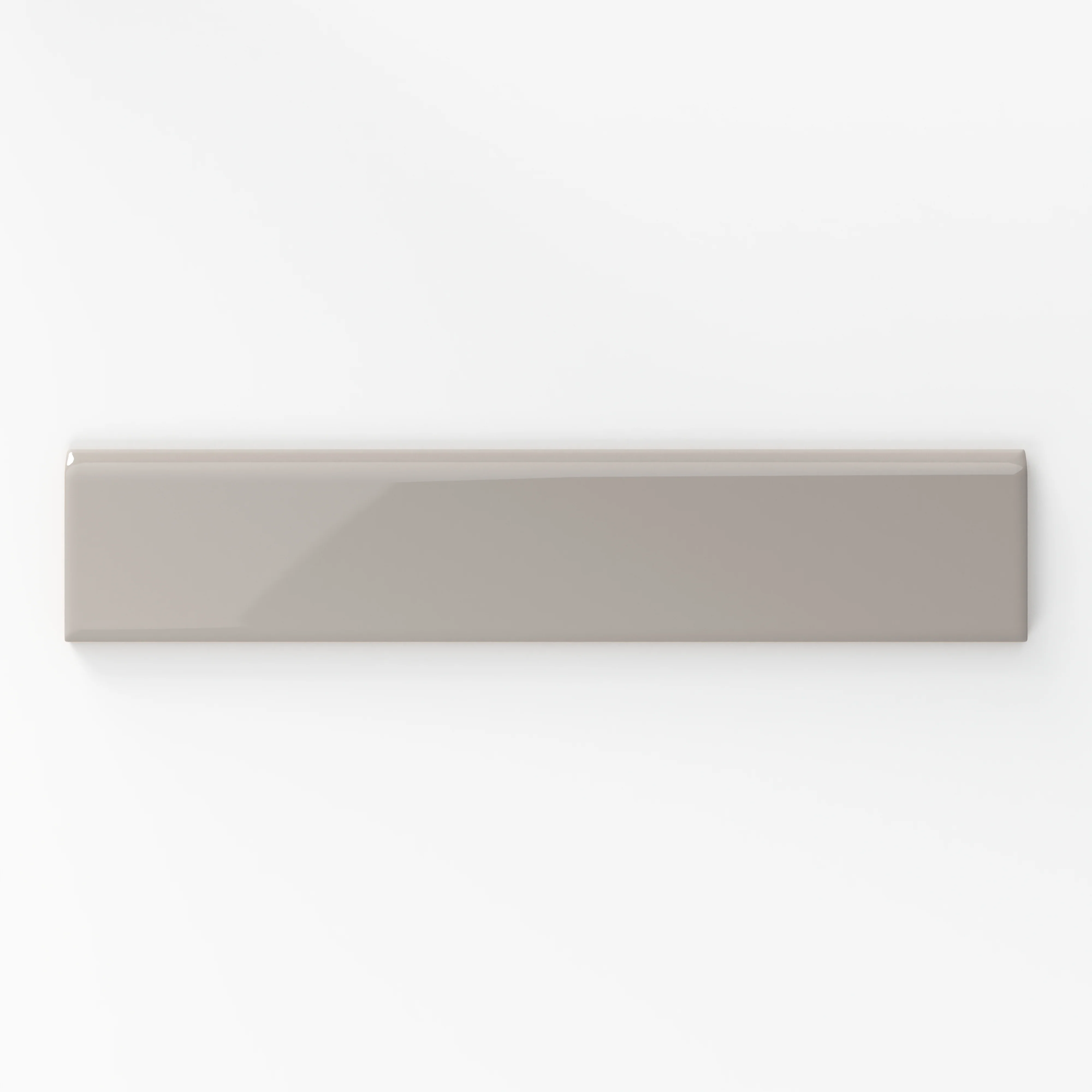 Reagan 2x10 Glossy Ceramic Bullnose Tile in Acero