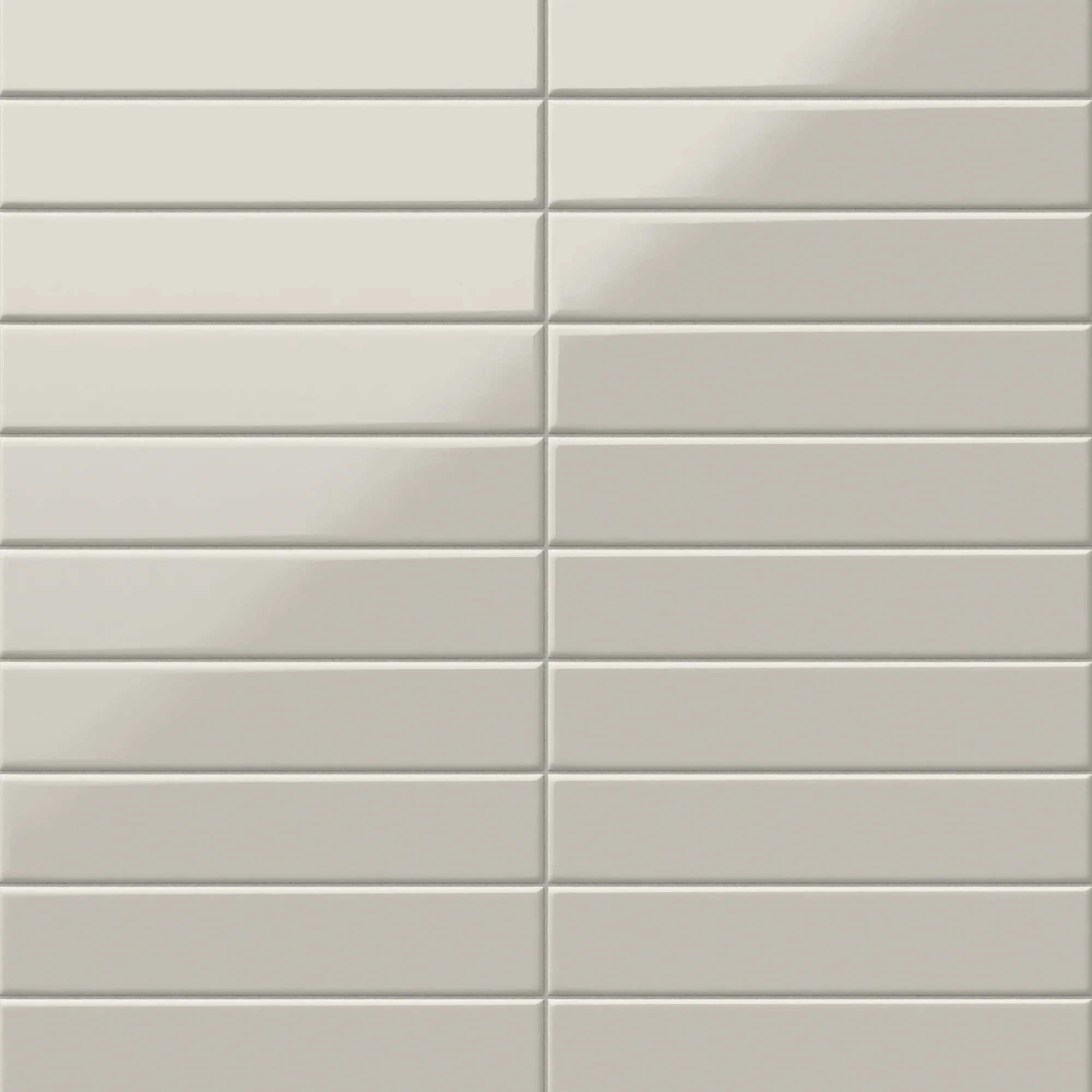 Reagan 2x10 Glossy Ceramic Tile in Gris