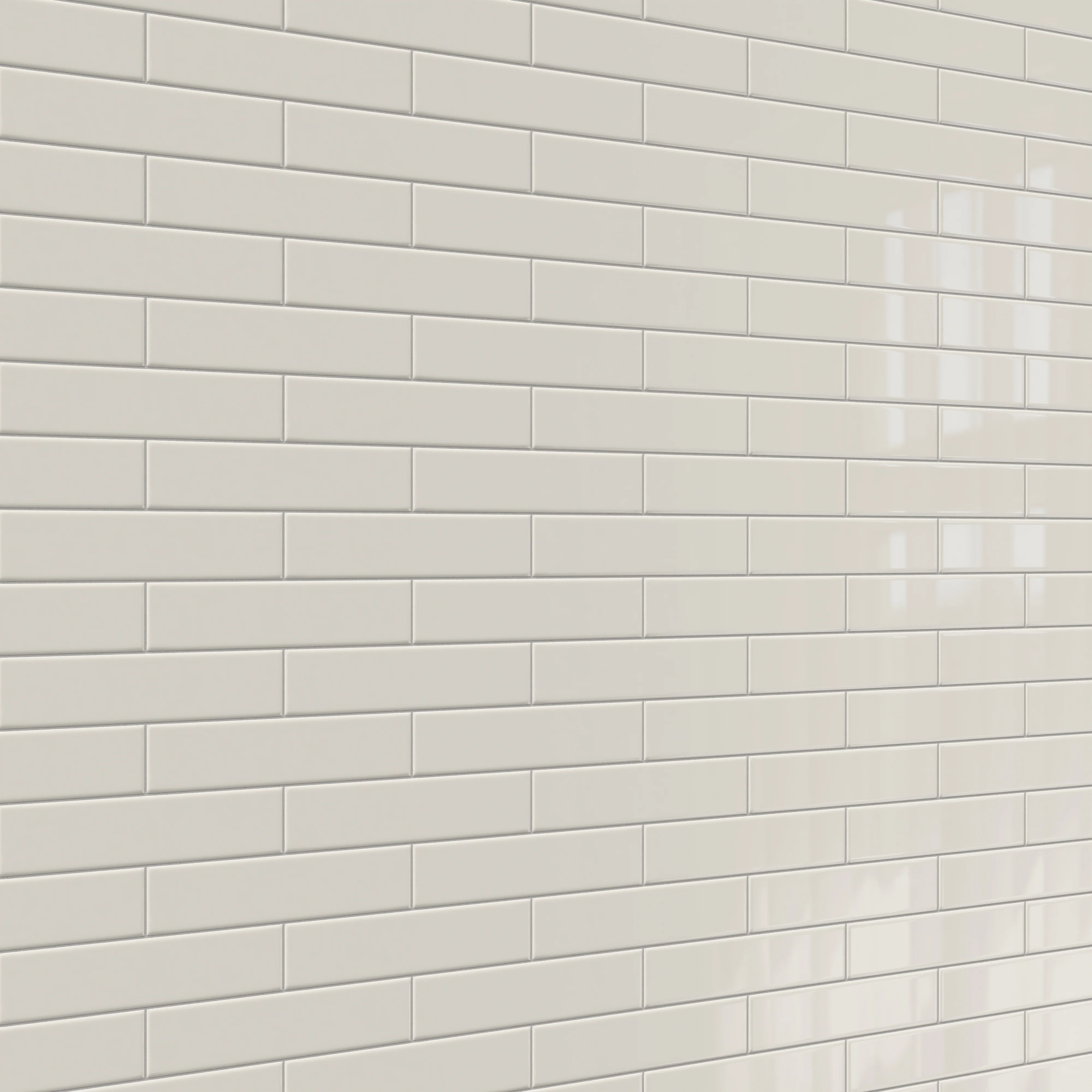 Reagan 2x10 Glossy Ceramic Tile in Gris - Image 7