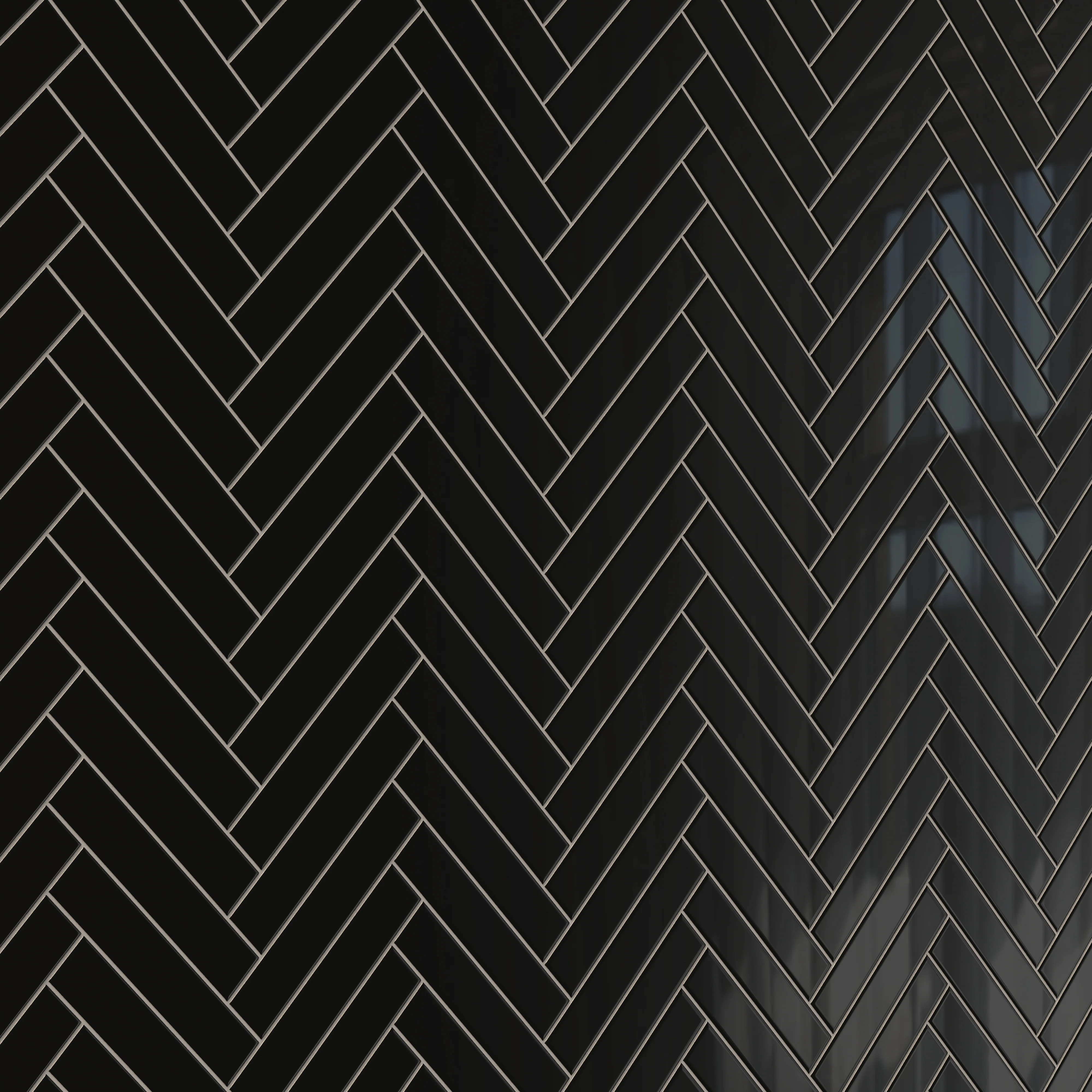 Reagan 2x10 Glossy Ceramic Tile in Midnight - Image 10