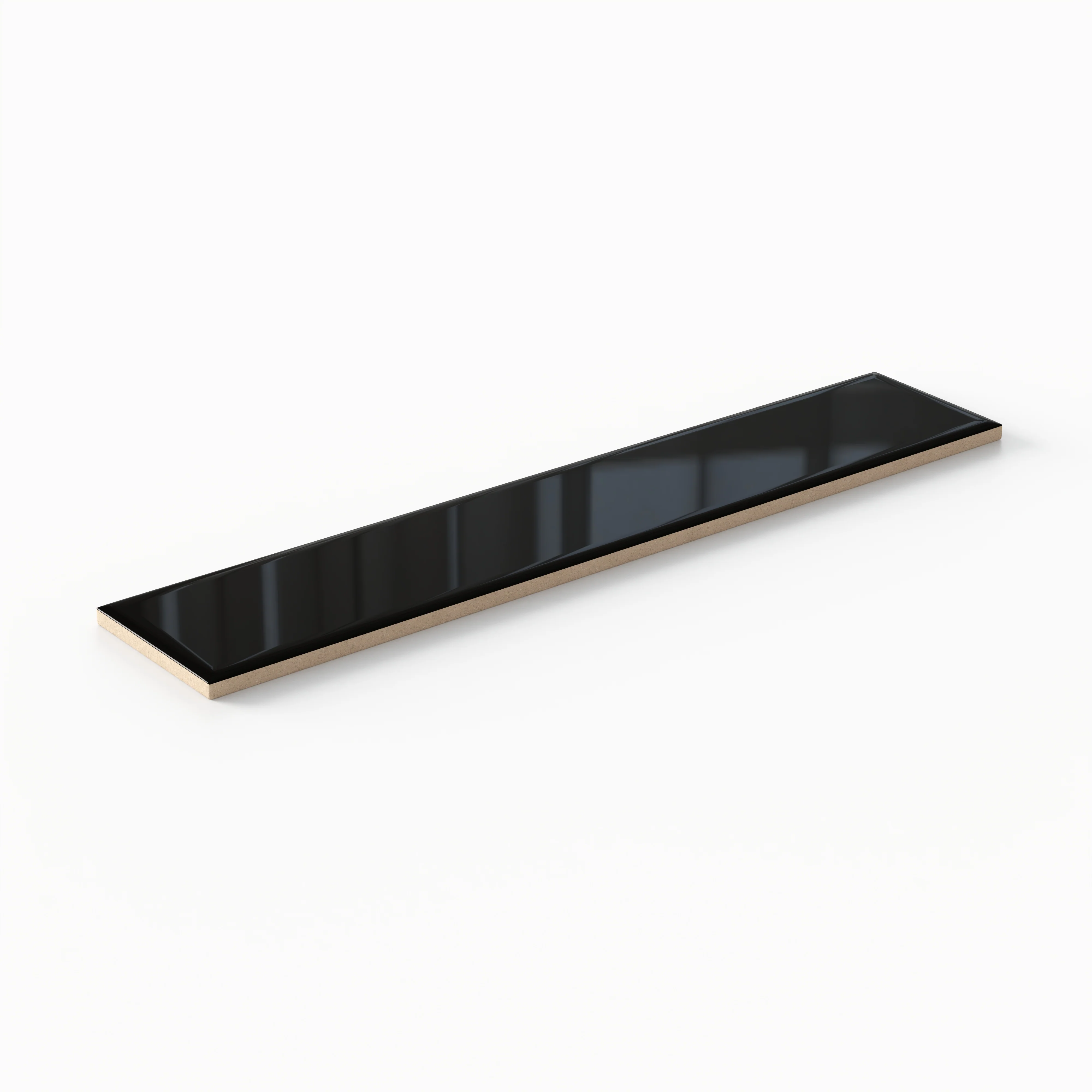 Reagan 2x10 Glossy Ceramic Tile in Midnight - Image 3