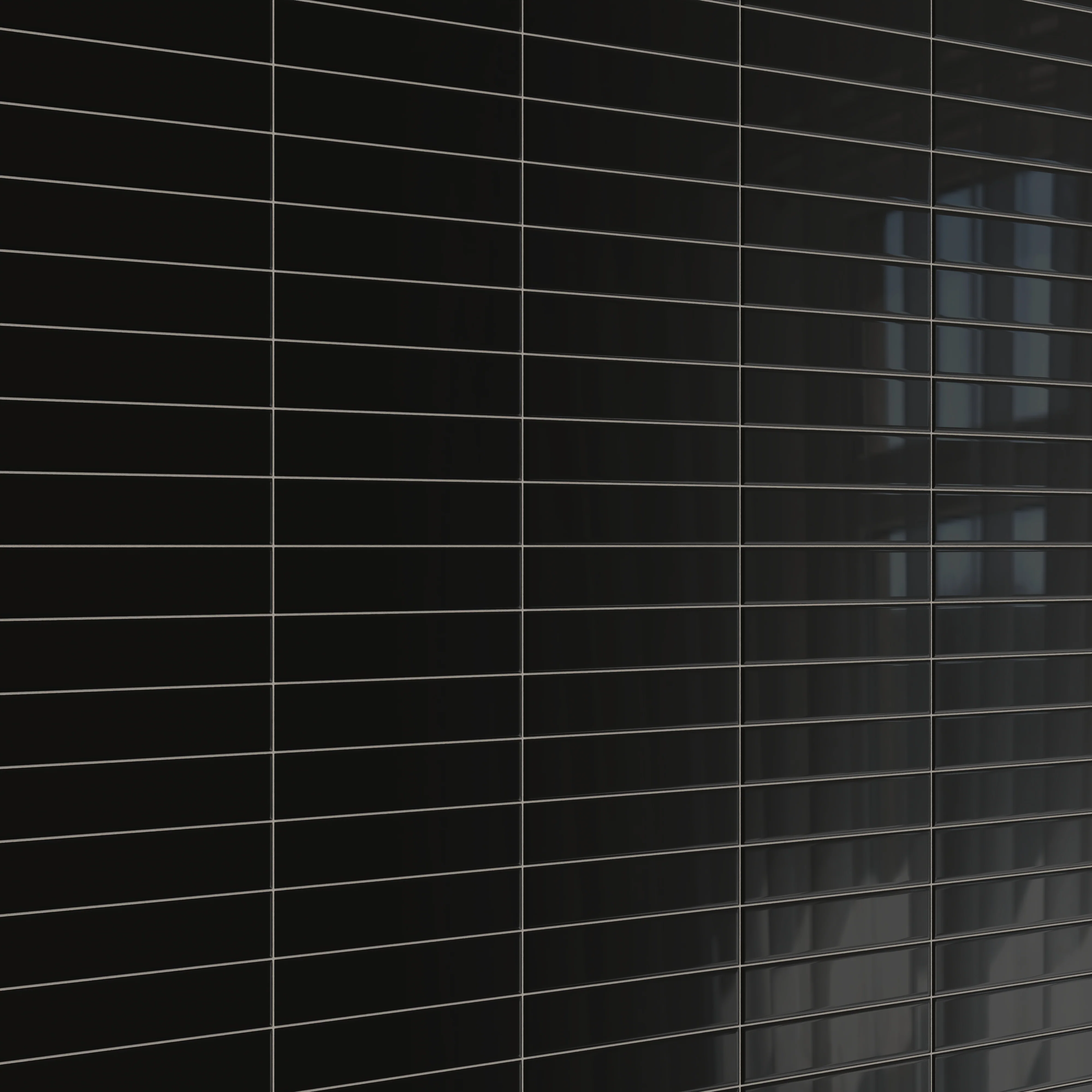 Reagan 2x10 Glossy Ceramic Tile in Midnight - Image 4