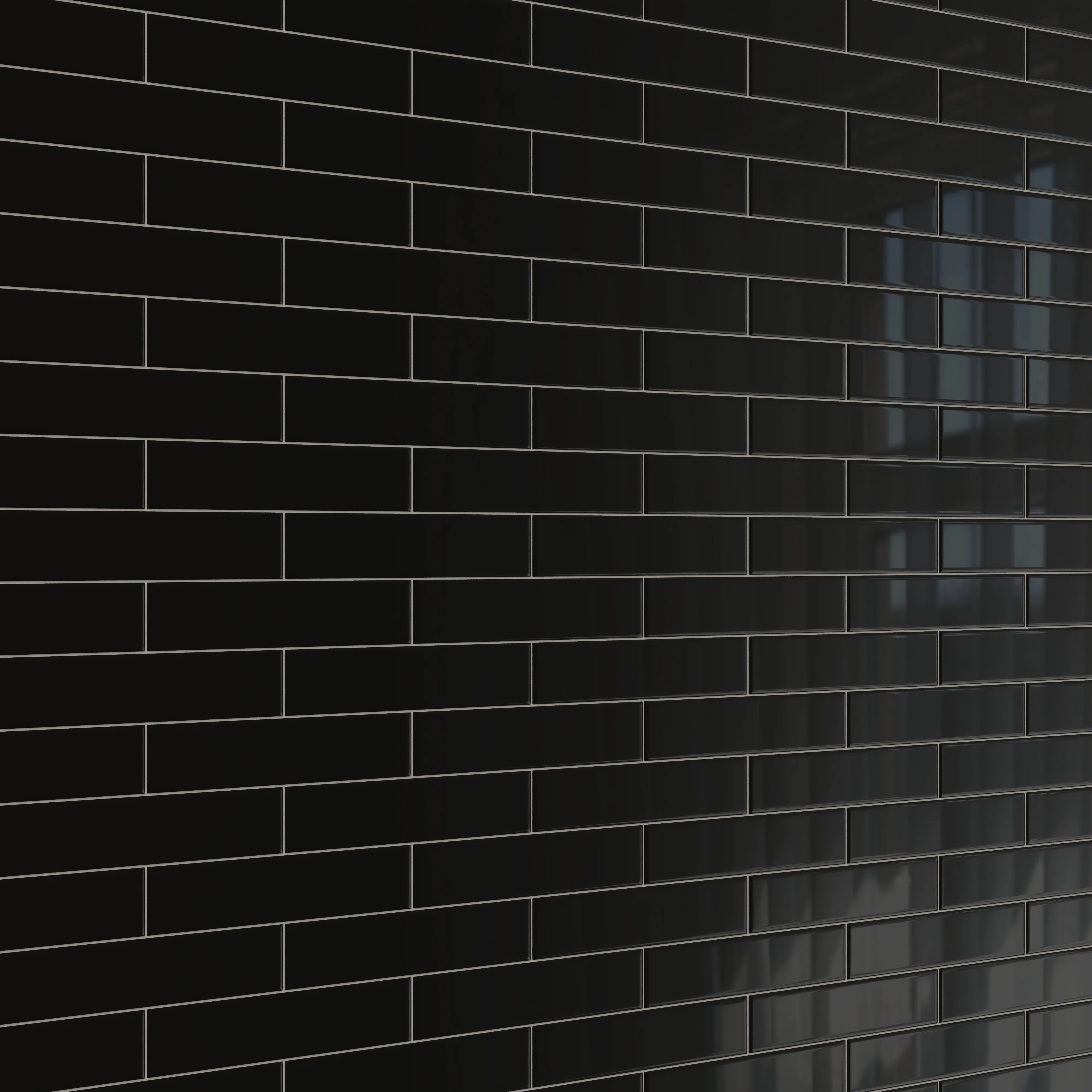 Reagan 2x10 Glossy Ceramic Tile in Midnight - Image 7