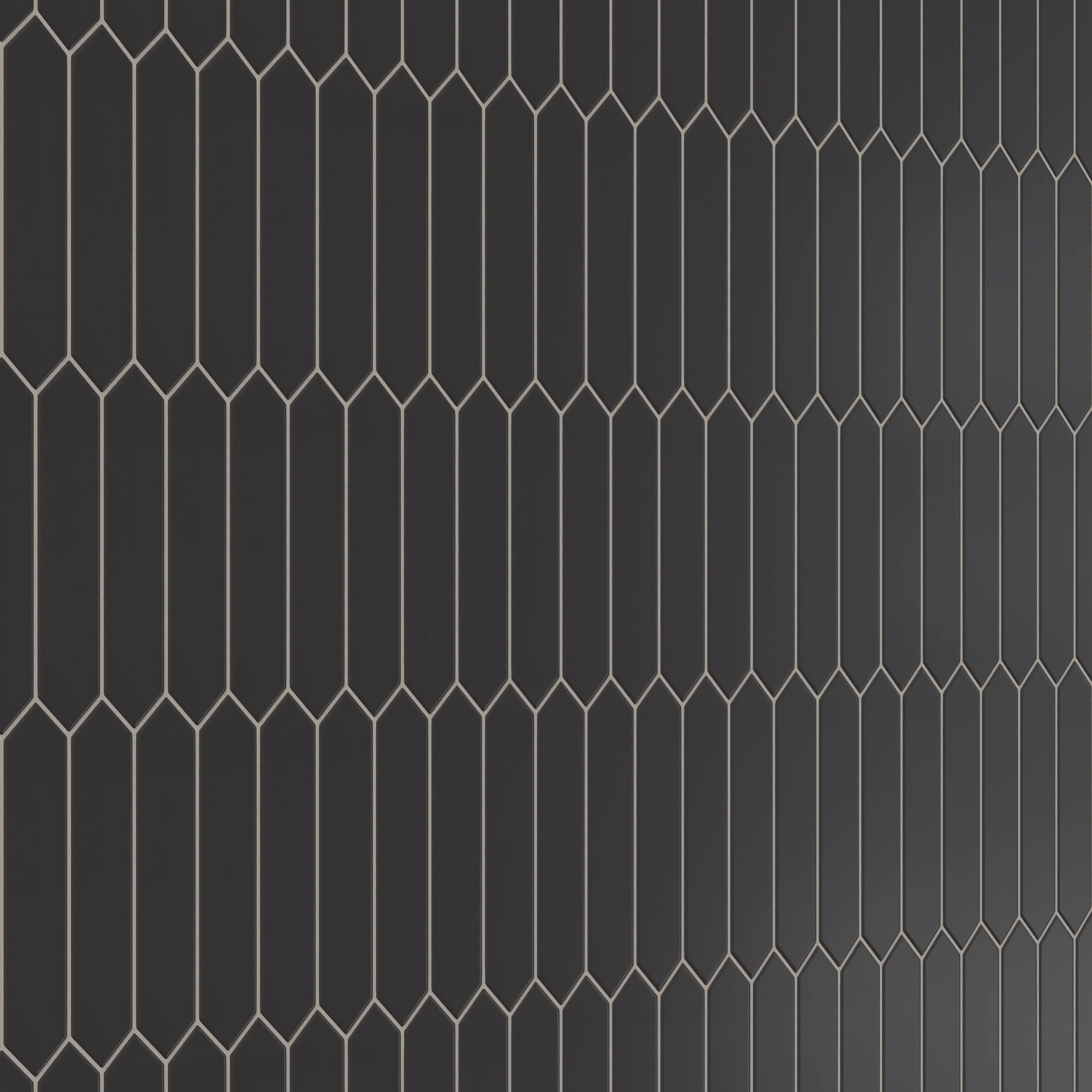 Reagan 2x10 Matte Ceramic Picket Tile in Midnight - Image 4