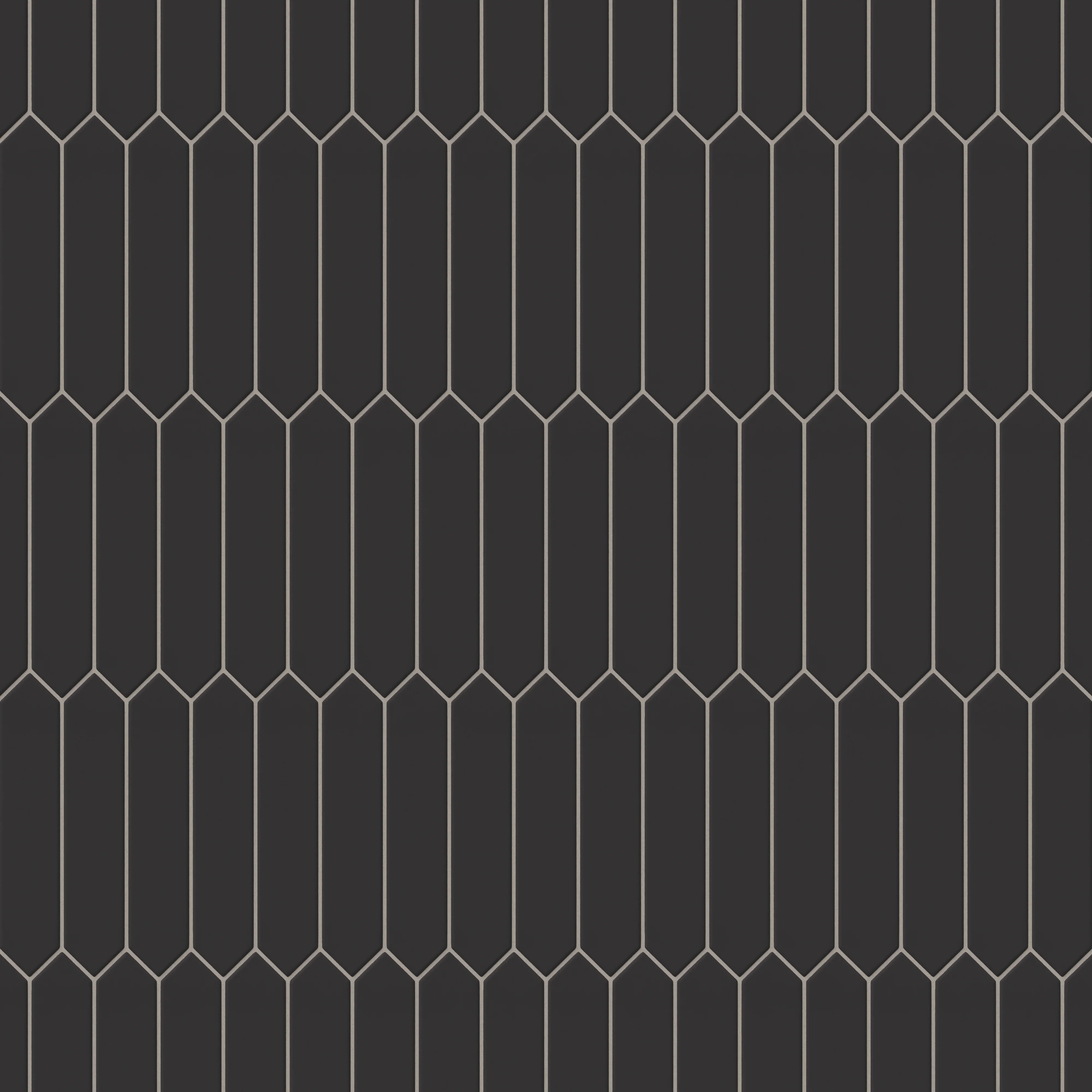 Reagan 2x10 Matte Ceramic Picket Tile in Midnight - Image 5